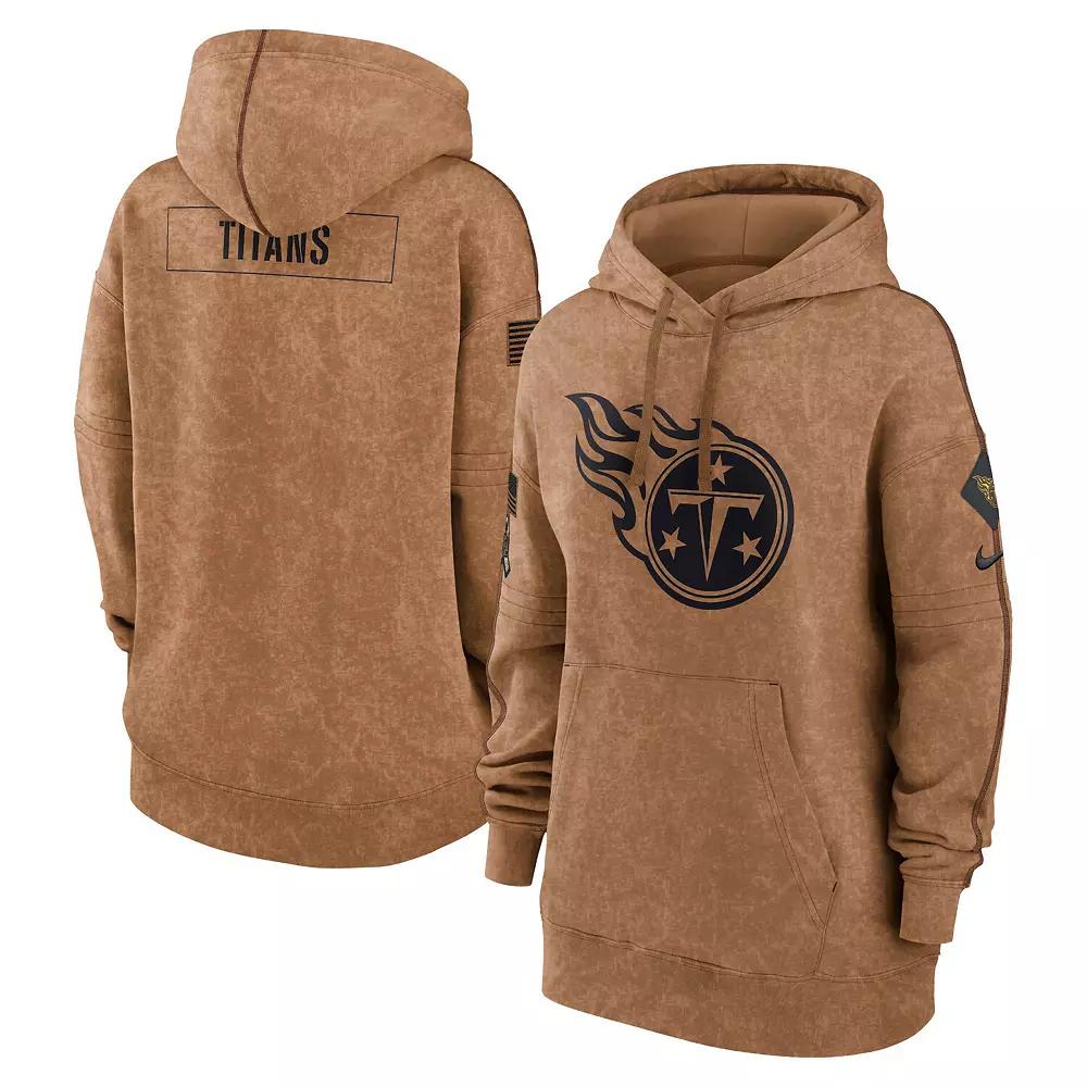 Women's Nike  Brown Tennessee Titans 2023 Salute to Service Pullover Hoodie, Size: Small Product Image