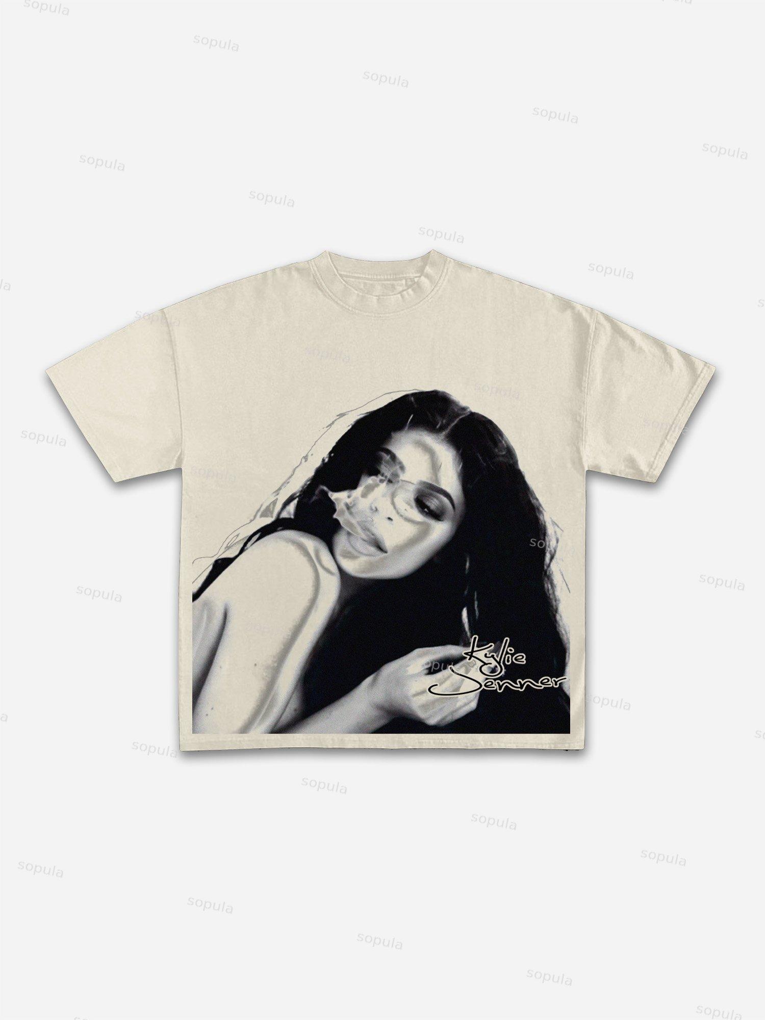 Do Not Disturb Mummy Print Cotton T-shirt Product Image