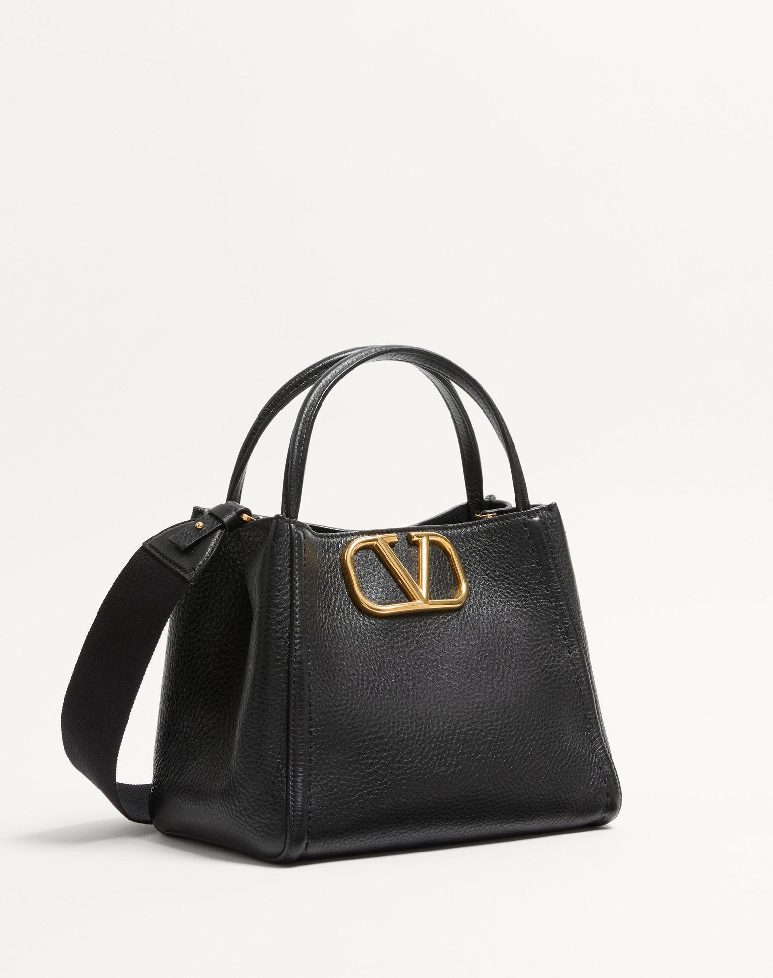 Valentino Garavani Alltime Medium Handbag In Grainy Calfskin Product Image