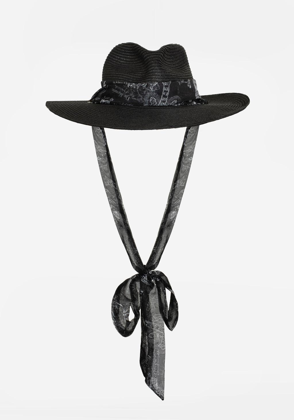 Maleficarum Tie Detail Sun Hat Product Image