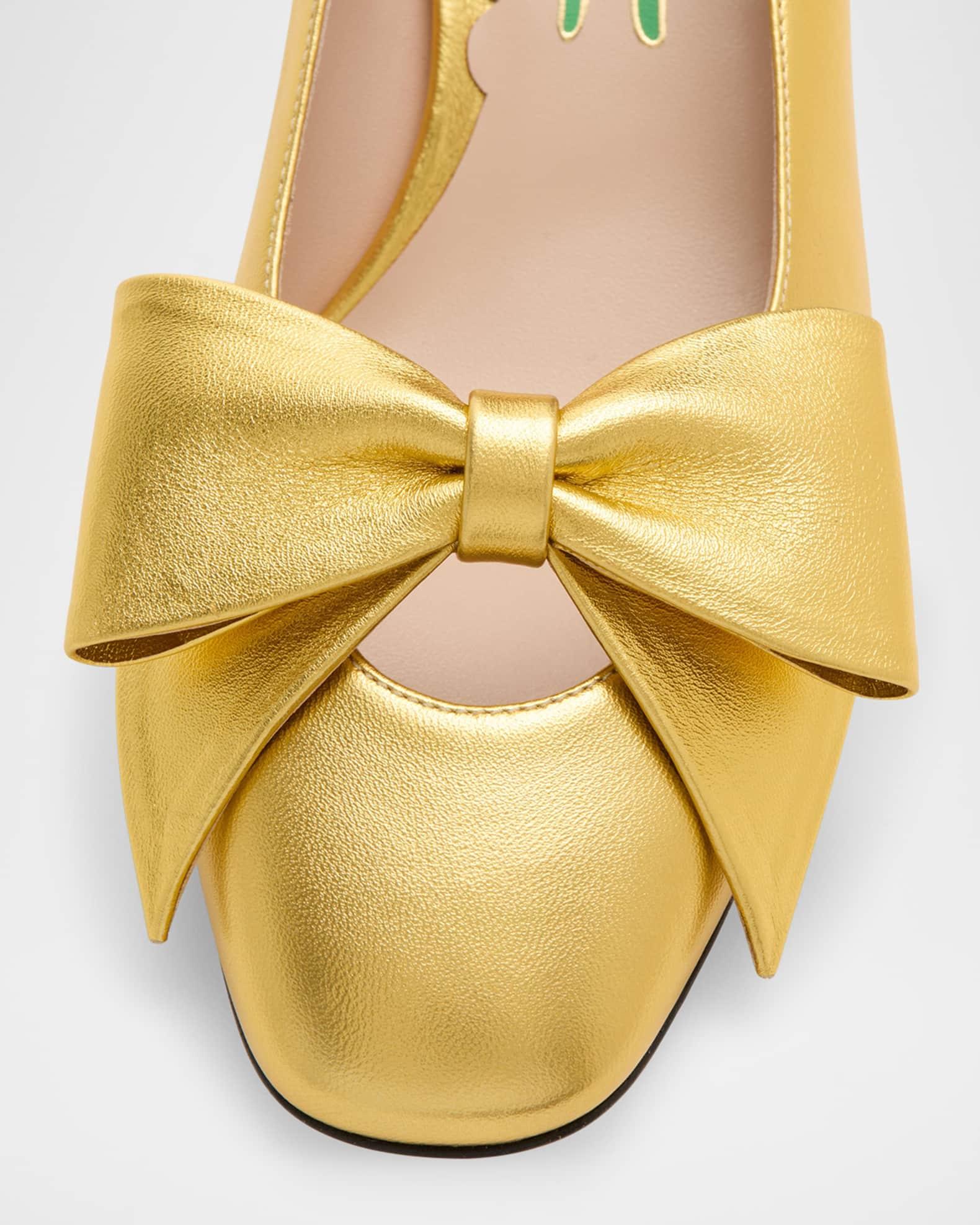 Bowow Metallic Leather Pumps Product Image