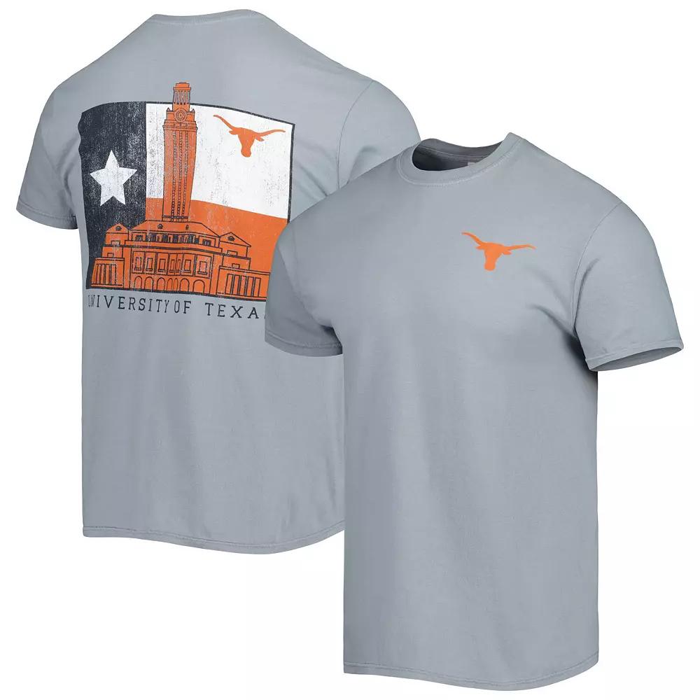 Men's Gray Texas Longhorns Hyperlocal Flag T-Shirt,  Product Image