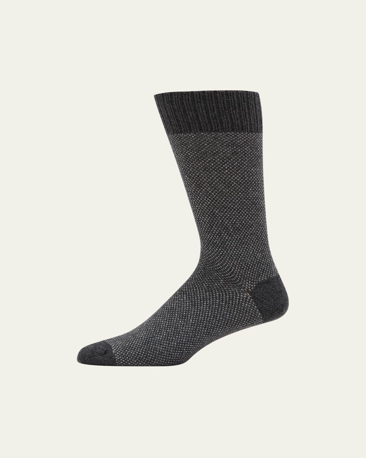 Mens Cashmere-Blend Mid-Calf Socks Product Image