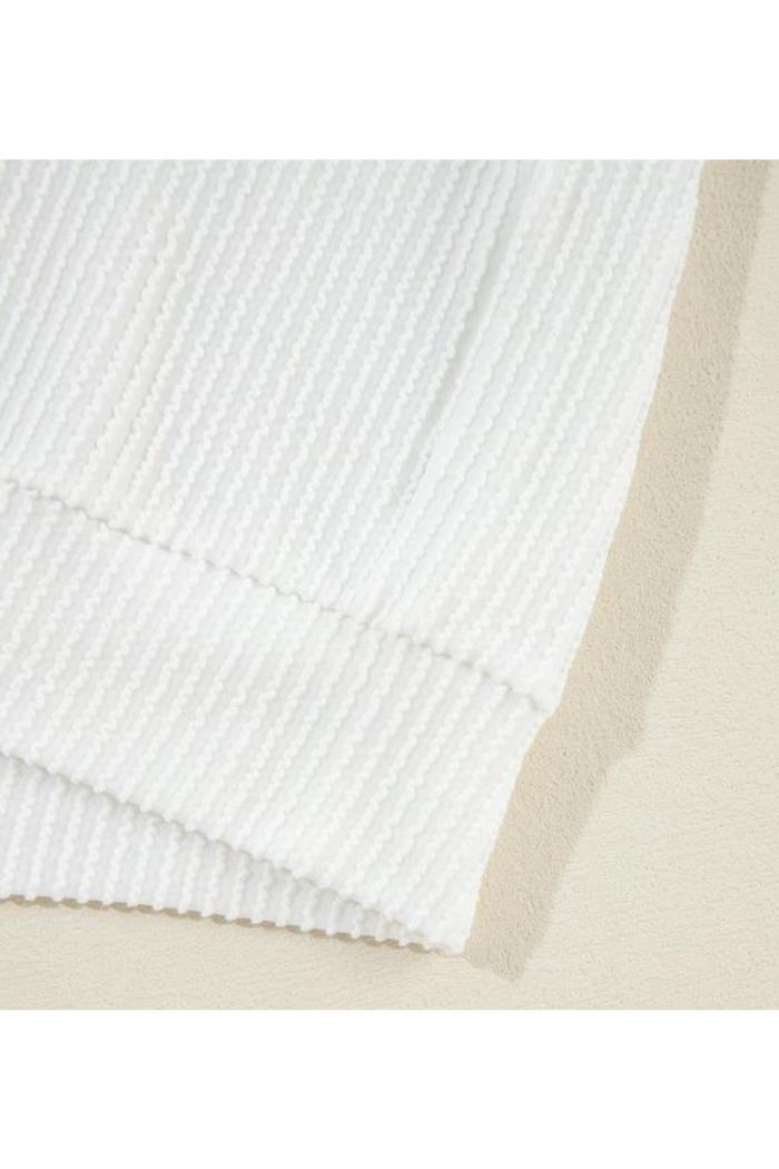 White USA Flag Corded Graphic Sweatshirt Product Image