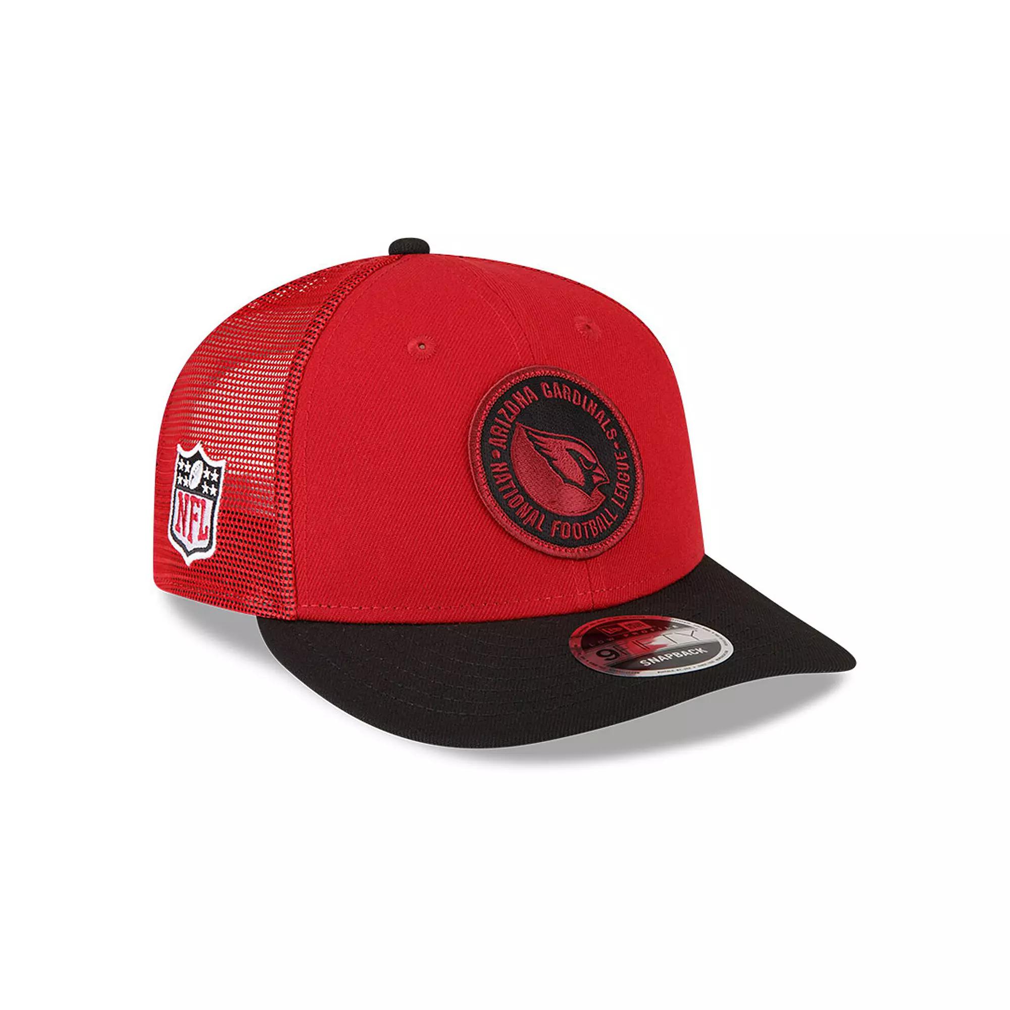 Men's New Era  Cardinal/Black Arizona Cardinals 2023 Sideline Low Profile 9FIFTY Snapback Hat, Red Product Image