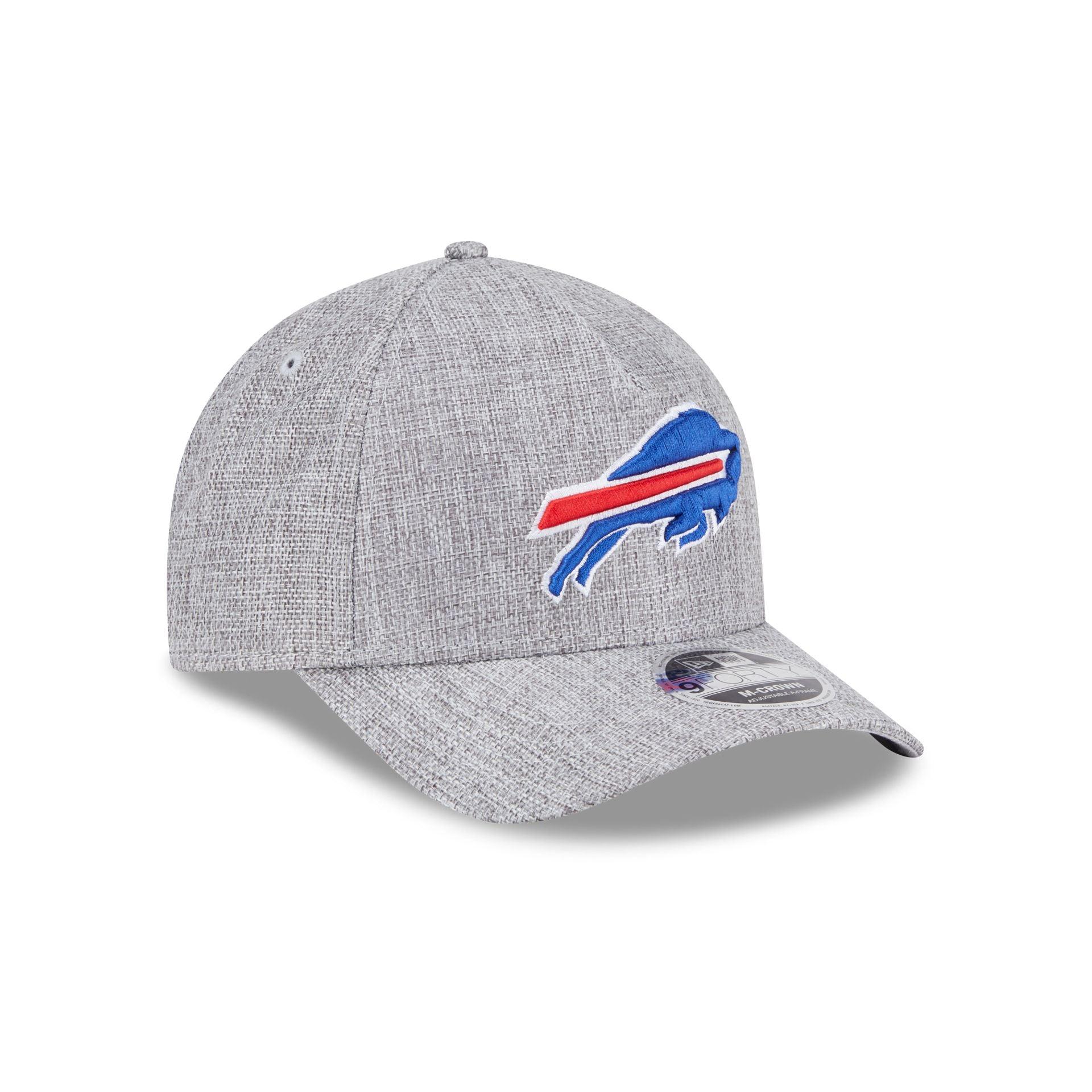 Buffalo Bills Cotton Weave Gray 9FORTY M-Crown A-Frame Snapback Hat Male Product Image