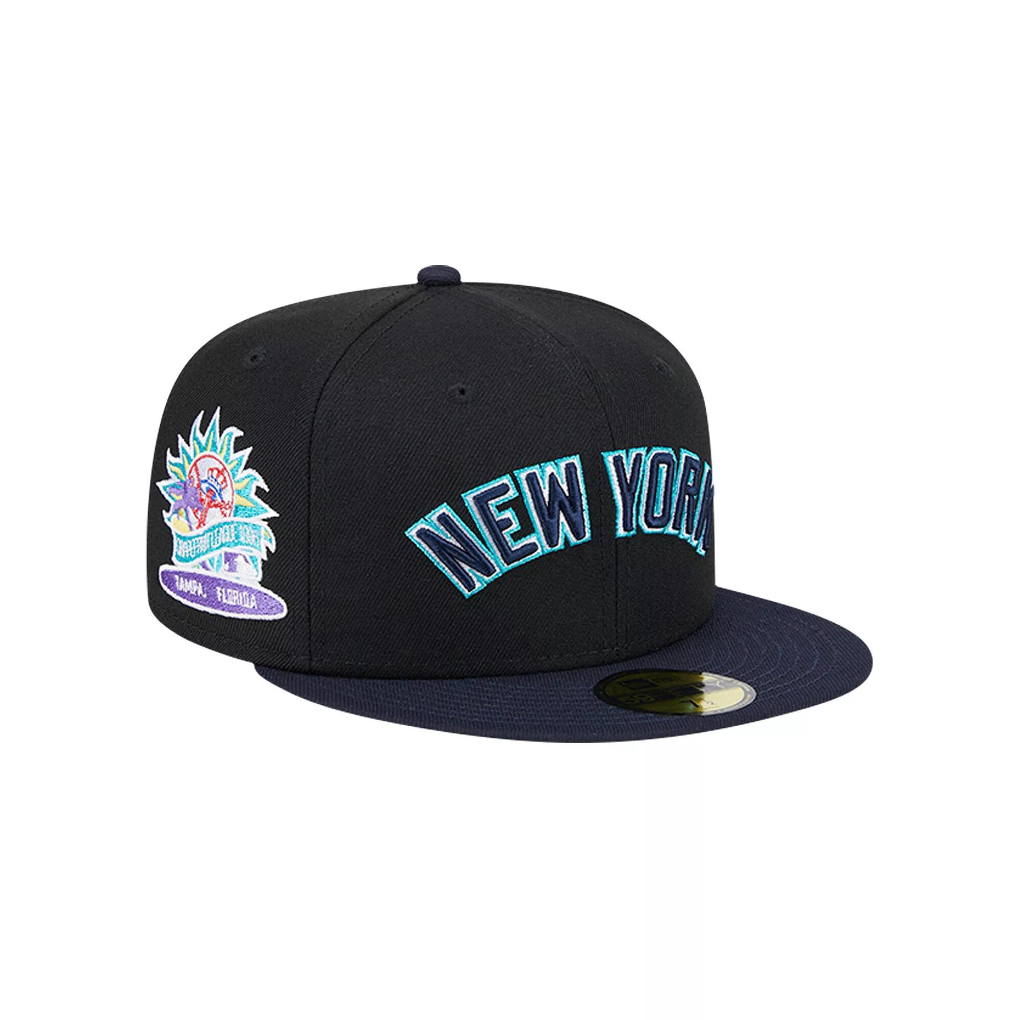 Men's New Era Black New York Yankees  Retro Spring Training 59FIFTY Fitted Hat, Size: 7 1/8 Product Image