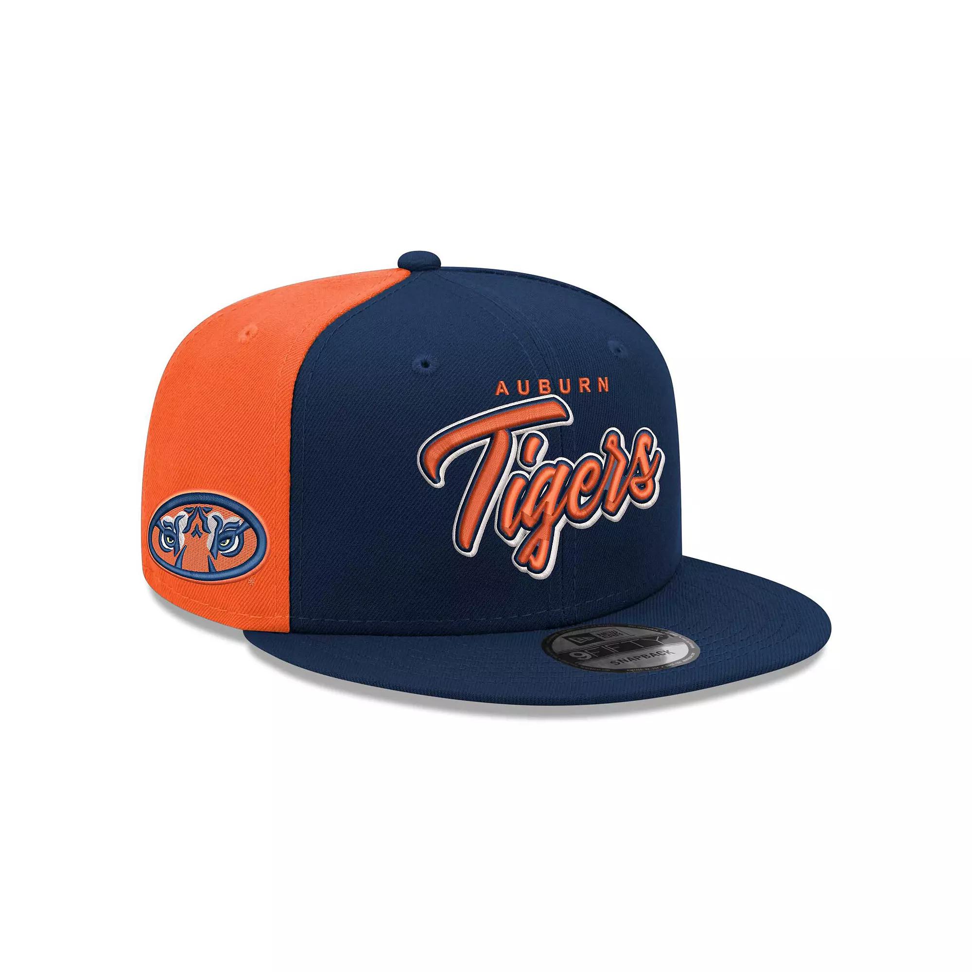 Men's New Era  Navy Auburn Tigers Outright 9FIFTY Snapback Hat, Blue Product Image