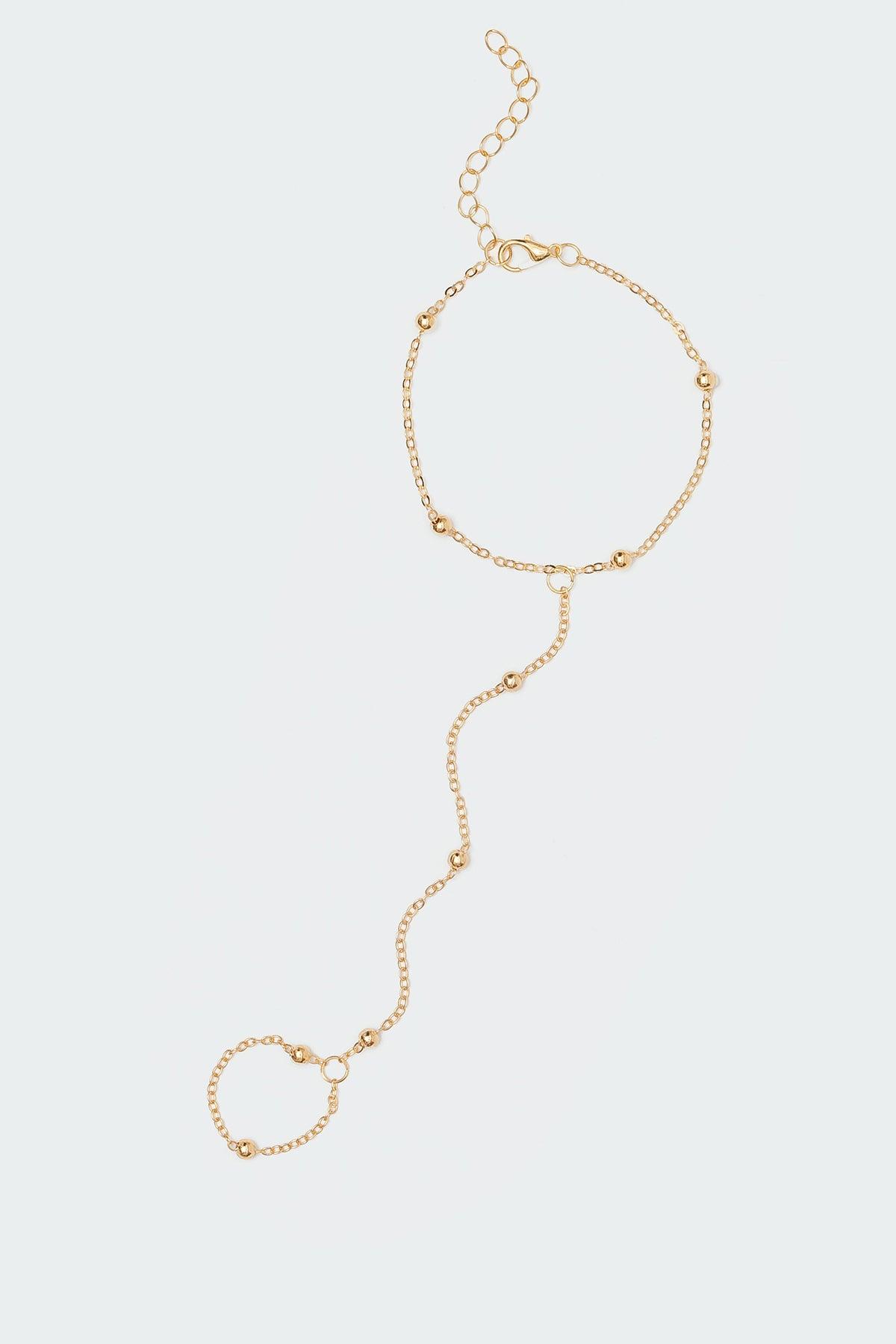 Metal Bead Hand Chain Product Image