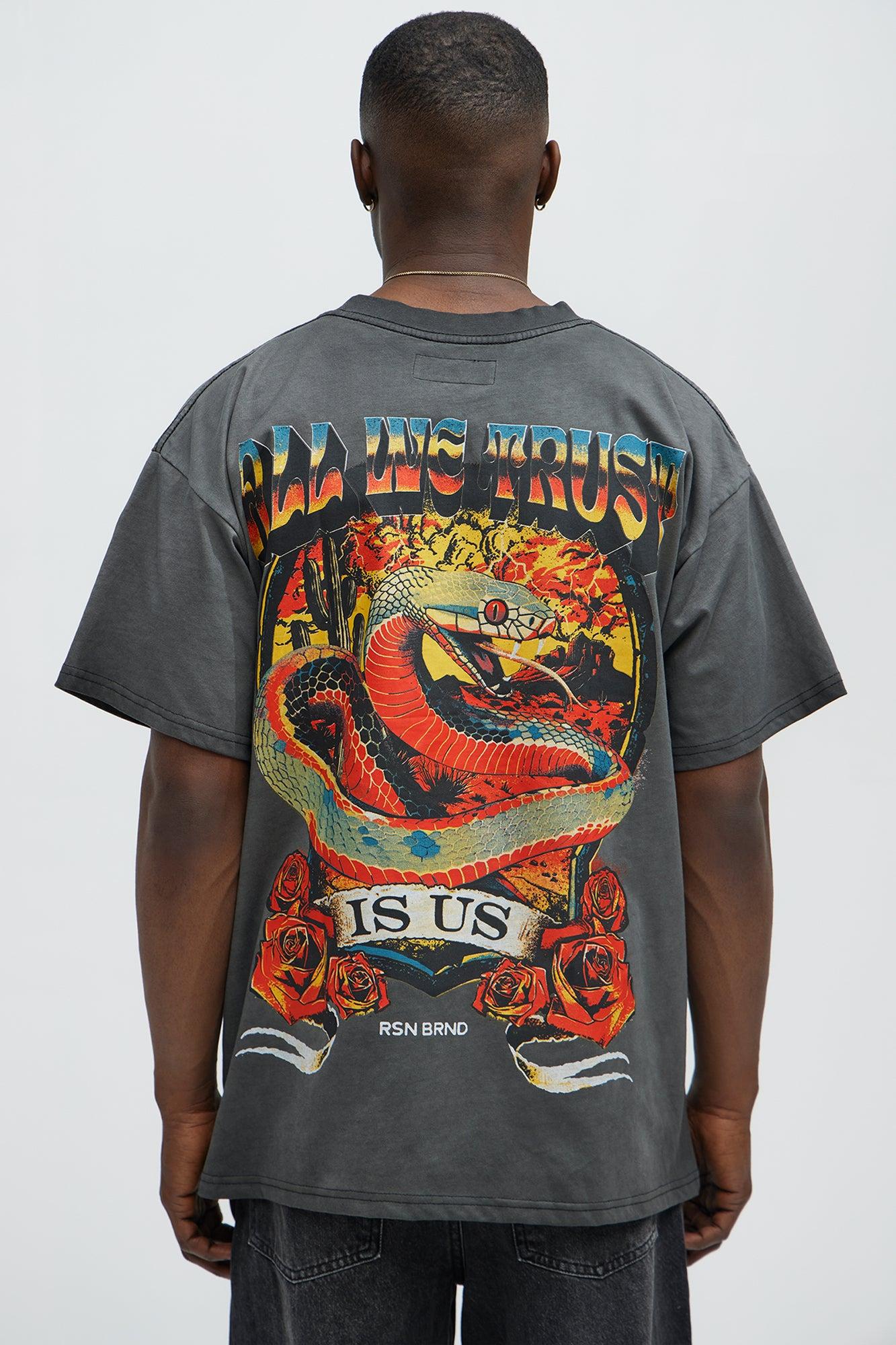 All We Trust Is Oversized Short Sleeve Tee - Black Product Image