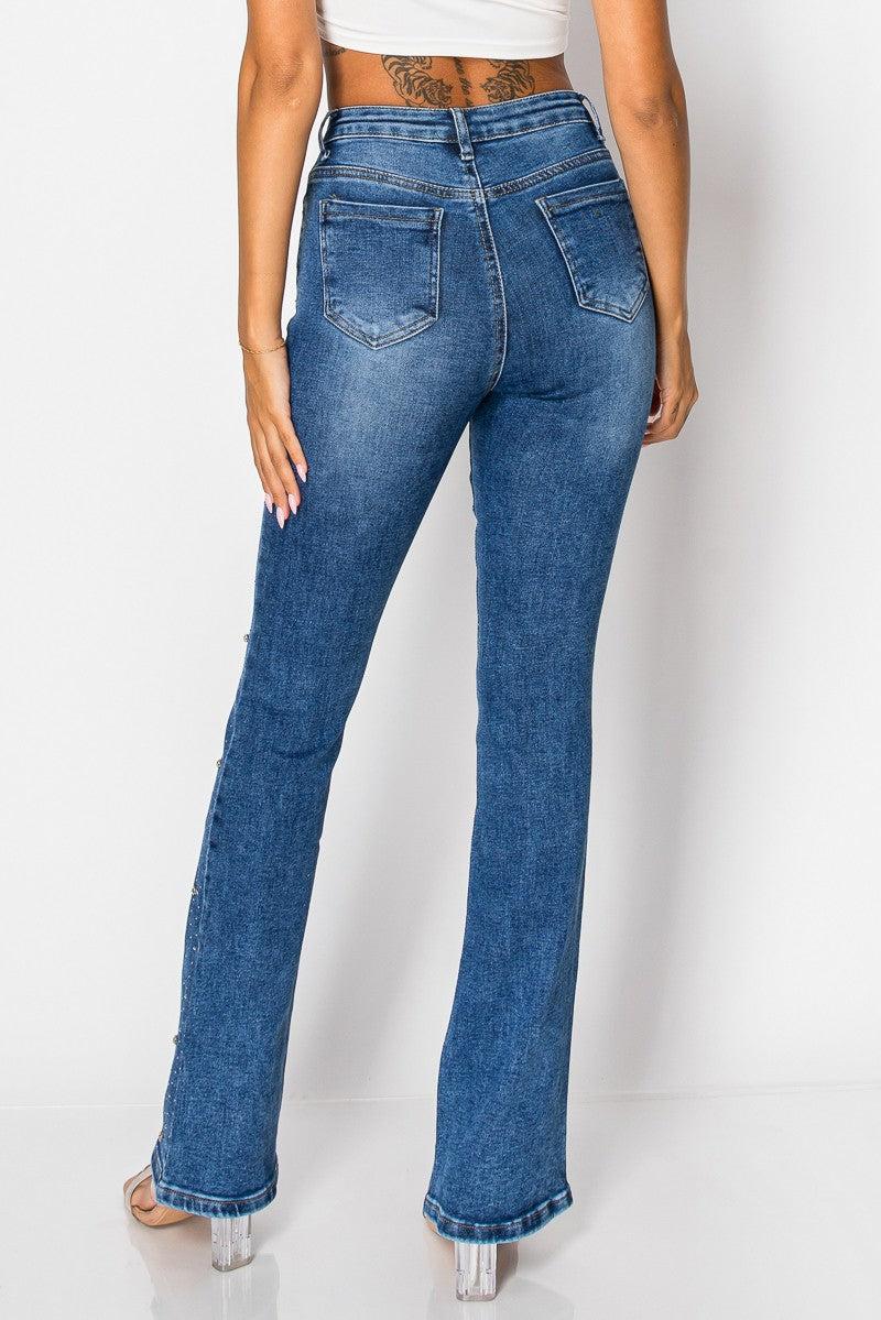 Embellished Bootcut Jeans Product Image