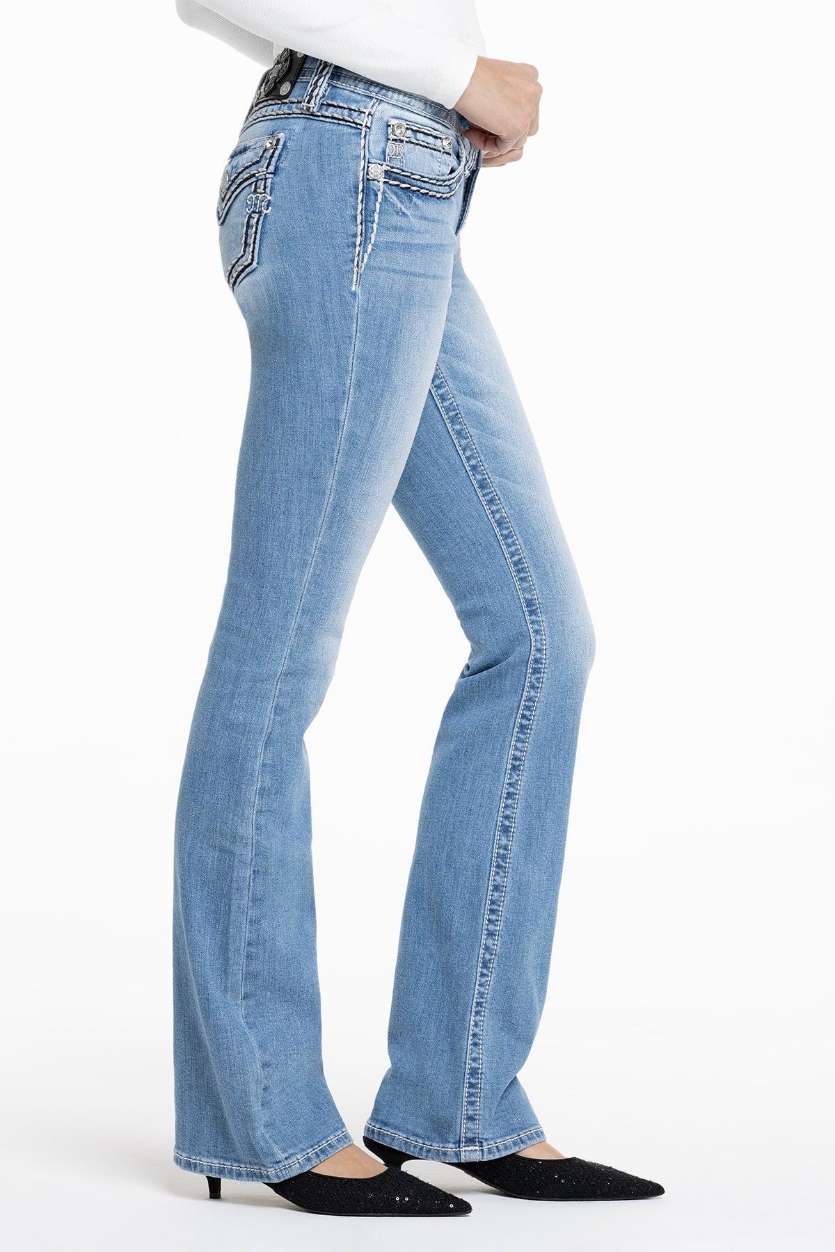 Cleo Stitched Bootcut Jeans Product Image