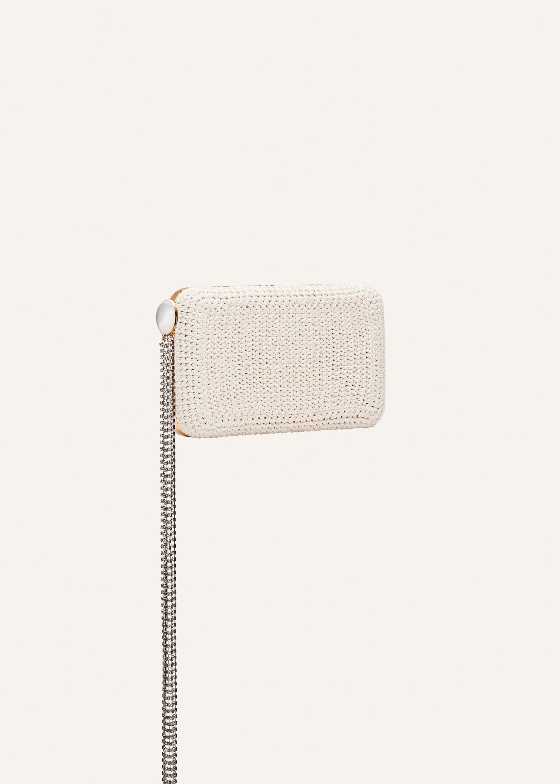 Lelia Clutch Cream Crochet Product Image