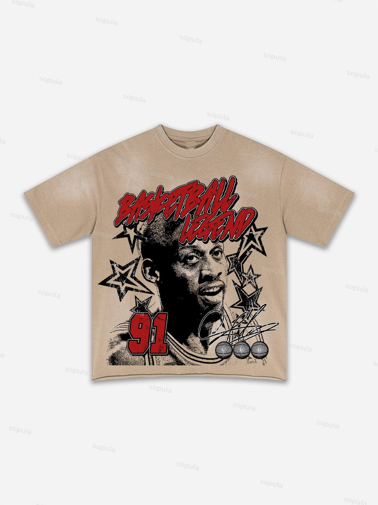 Fly By Choice X Spacestation Graphic Print Washed T-shirt Product Image