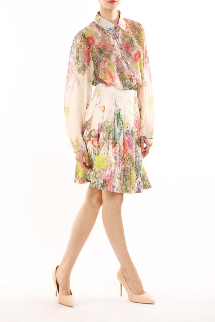 Floral Print Skirt Product Image