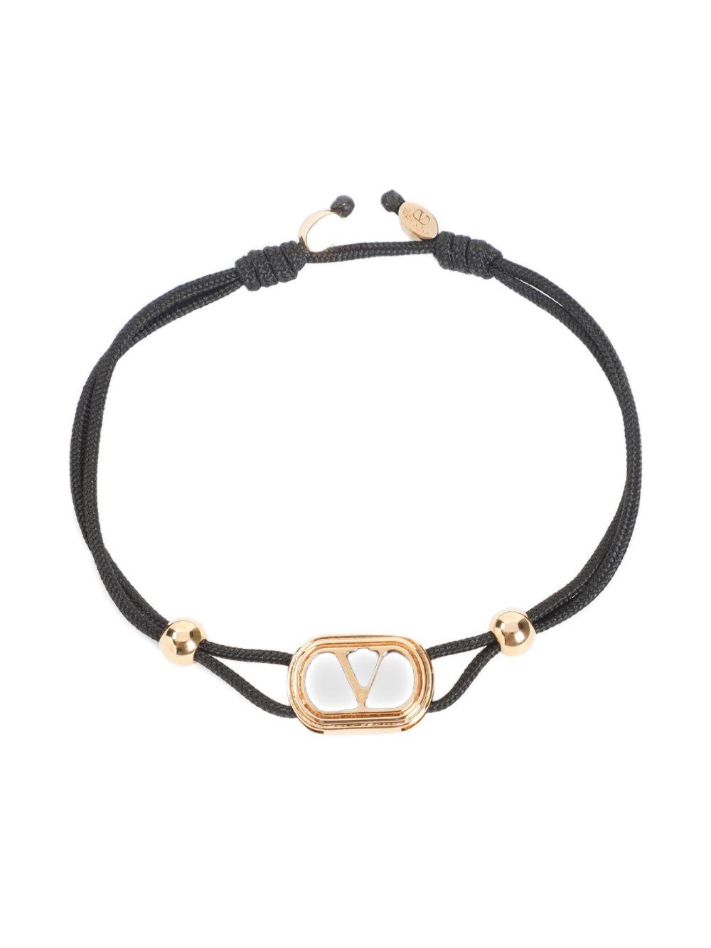 gold-tone black-stone bracelet Product Image
