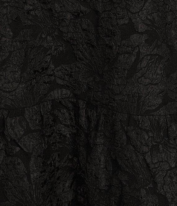 Sugarlips Arielle Jacquard V Neck Short Puff Sleeve Tiered Maxi Dress Product Image