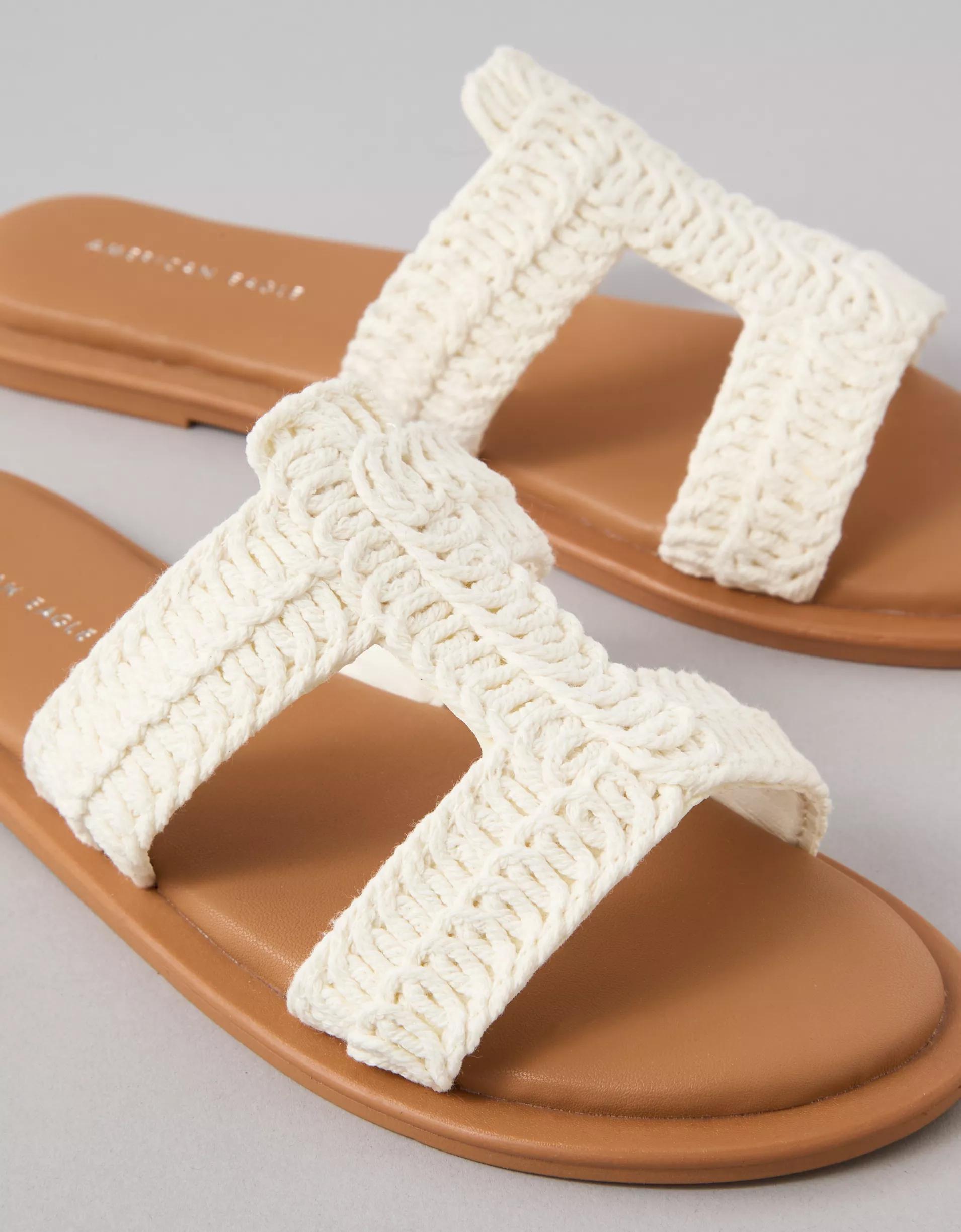 AE Crochet Slide Sandal Product Image