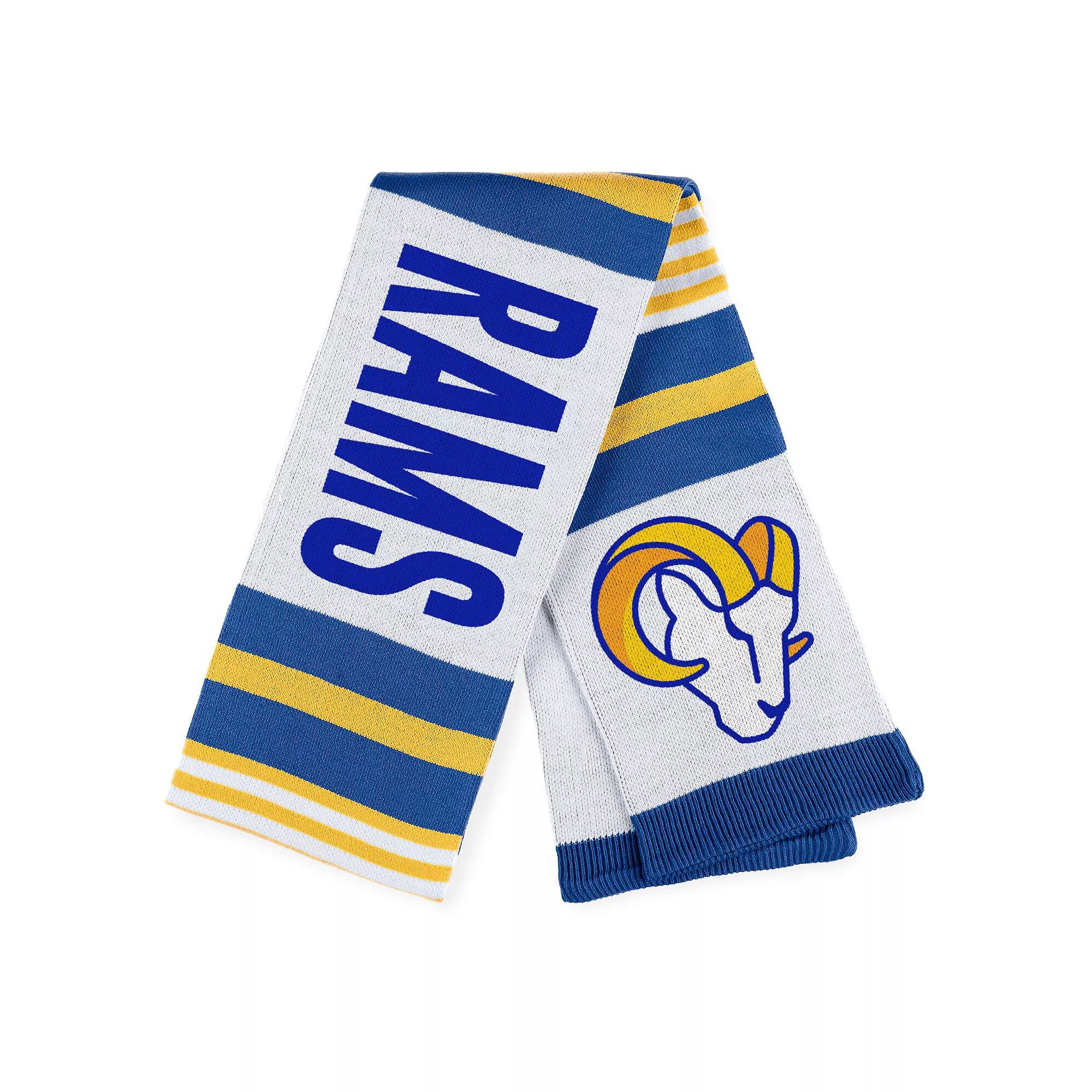 Women's WEAR by Erin Andrews Los Angeles Rams Jacquard Striped Scarf, Team Product Image