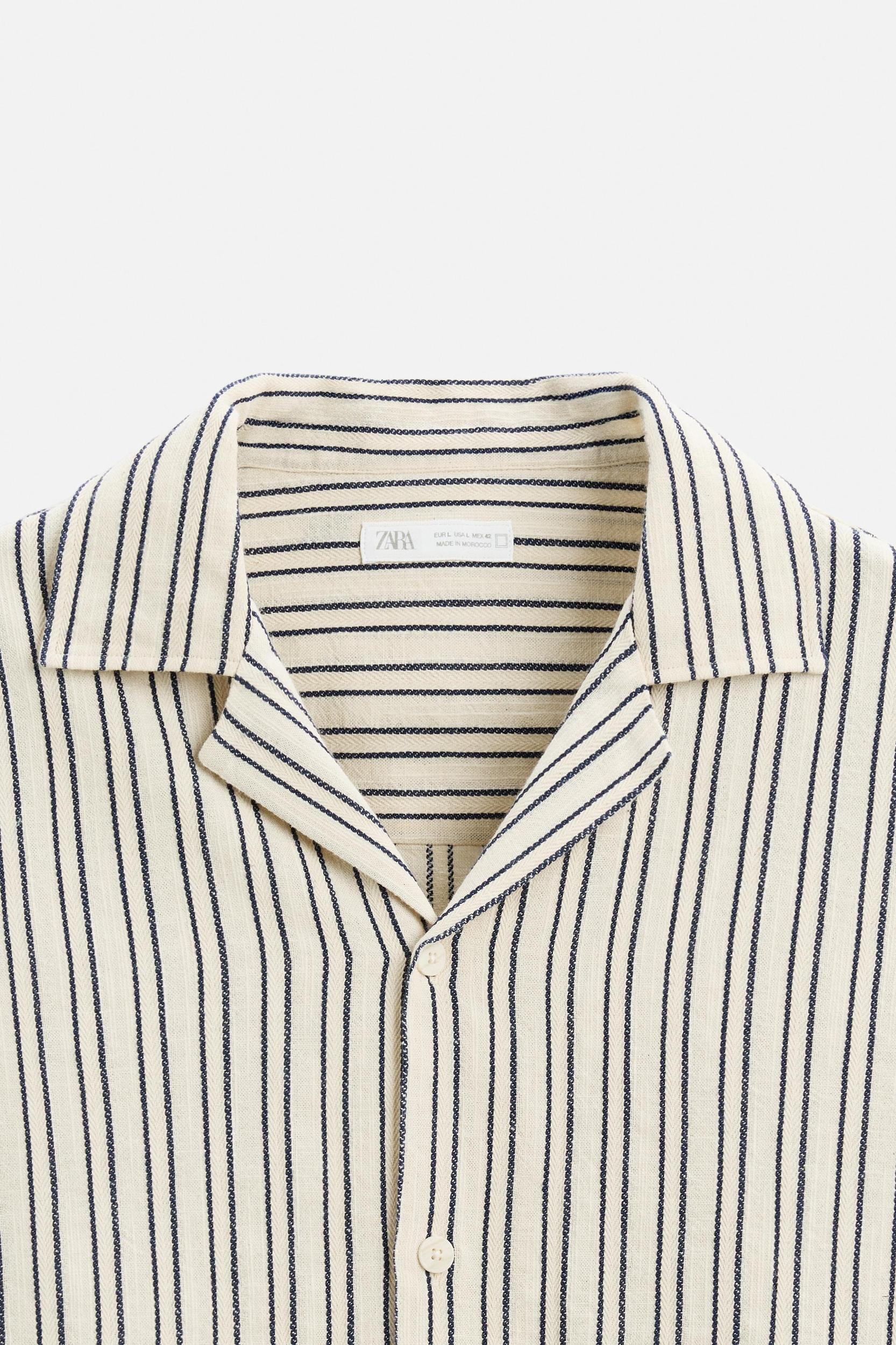 TEXTURED STRIPED SHIRT Product Image