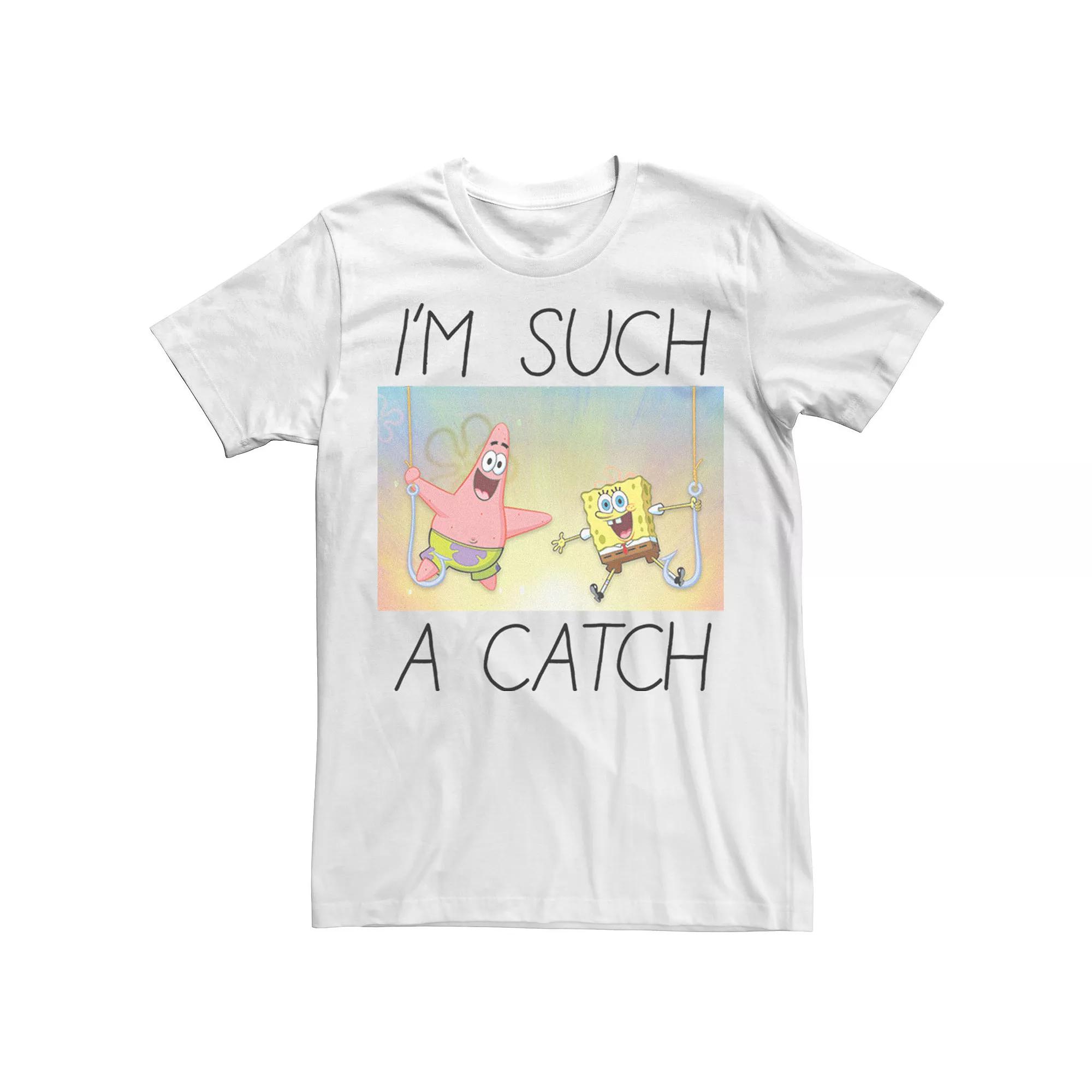 Men's Spongebob I'm Such A Catch Portrait Tee,  Product Image