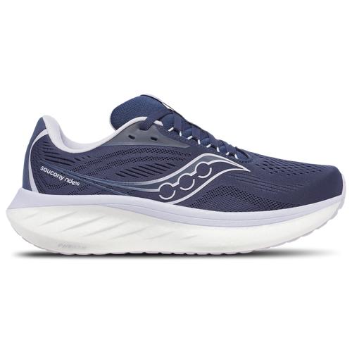 Saucony Womens Saucony Ride 18 - Womens Shoes Navy/Aster Product Image