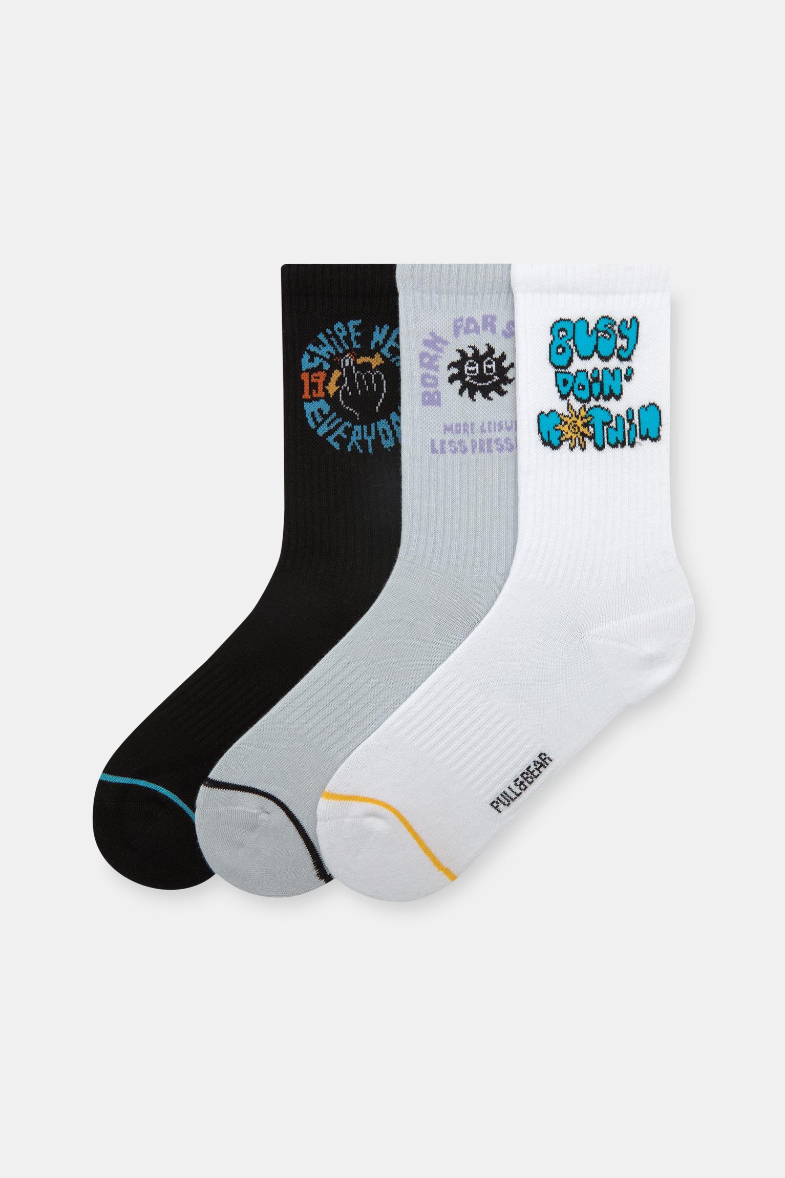 Pack of graphic print socks Product Image