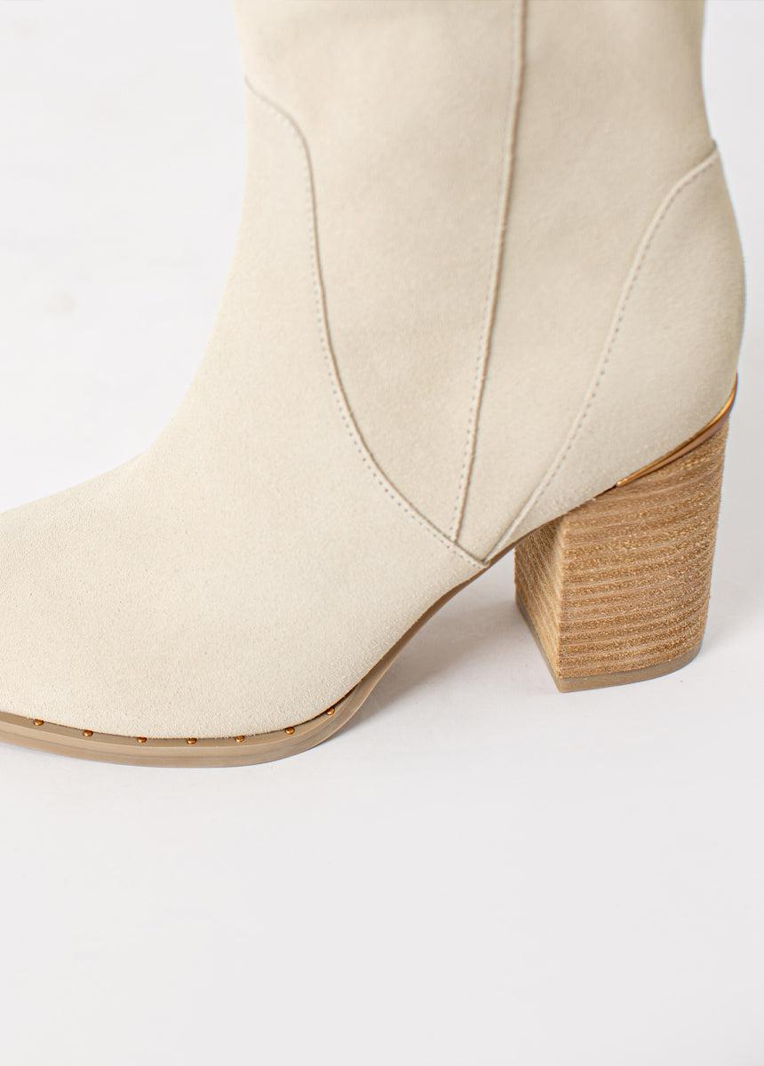 Nyra Slouch Boot in Ivory Female Product Image