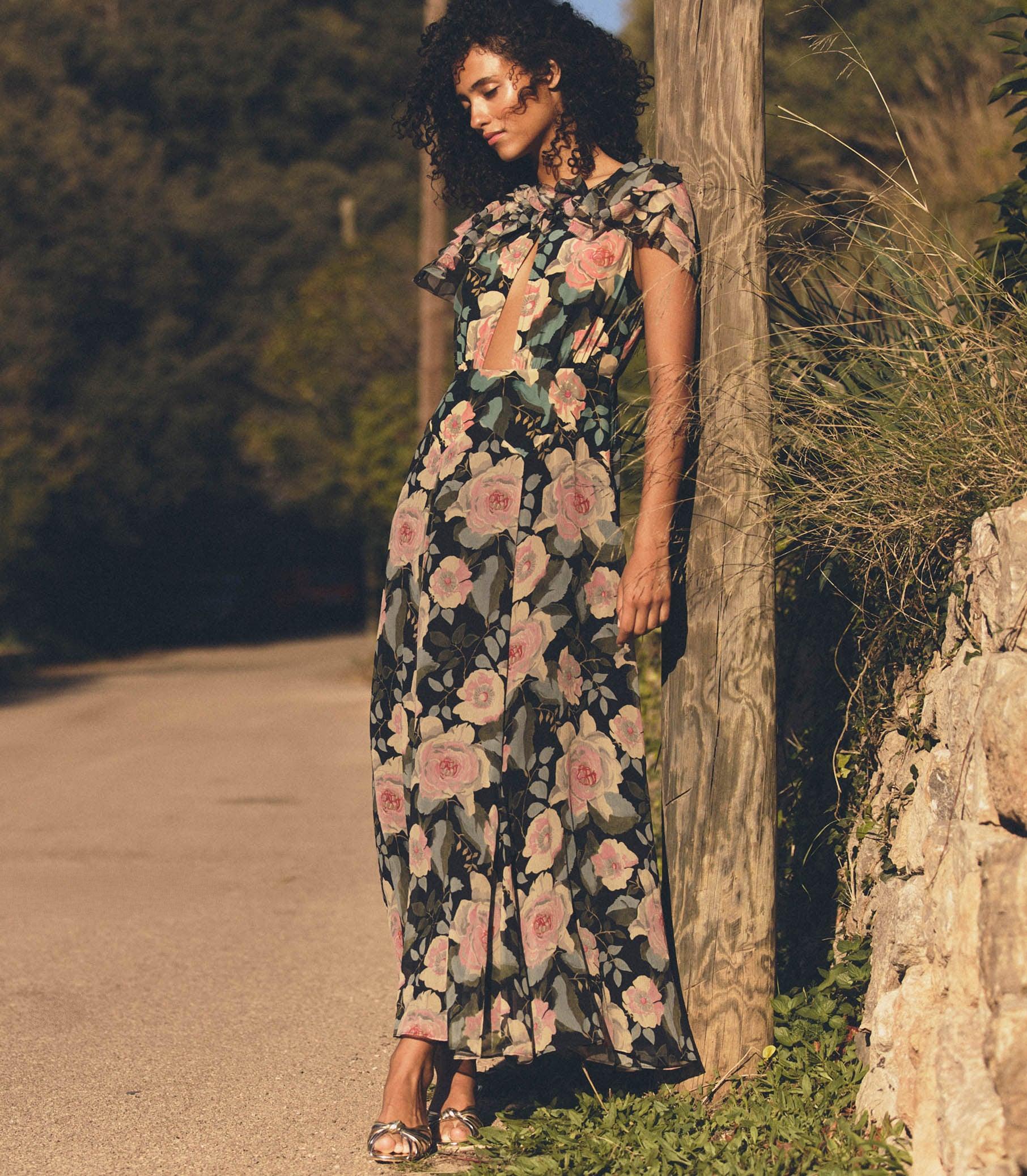 AMIRA DRESS -- ROSE GARDEN FLORAL Product Image