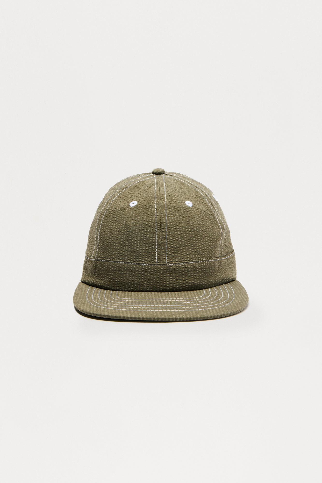 Seersucker 6 Panel Hat - Olive Male Product Image