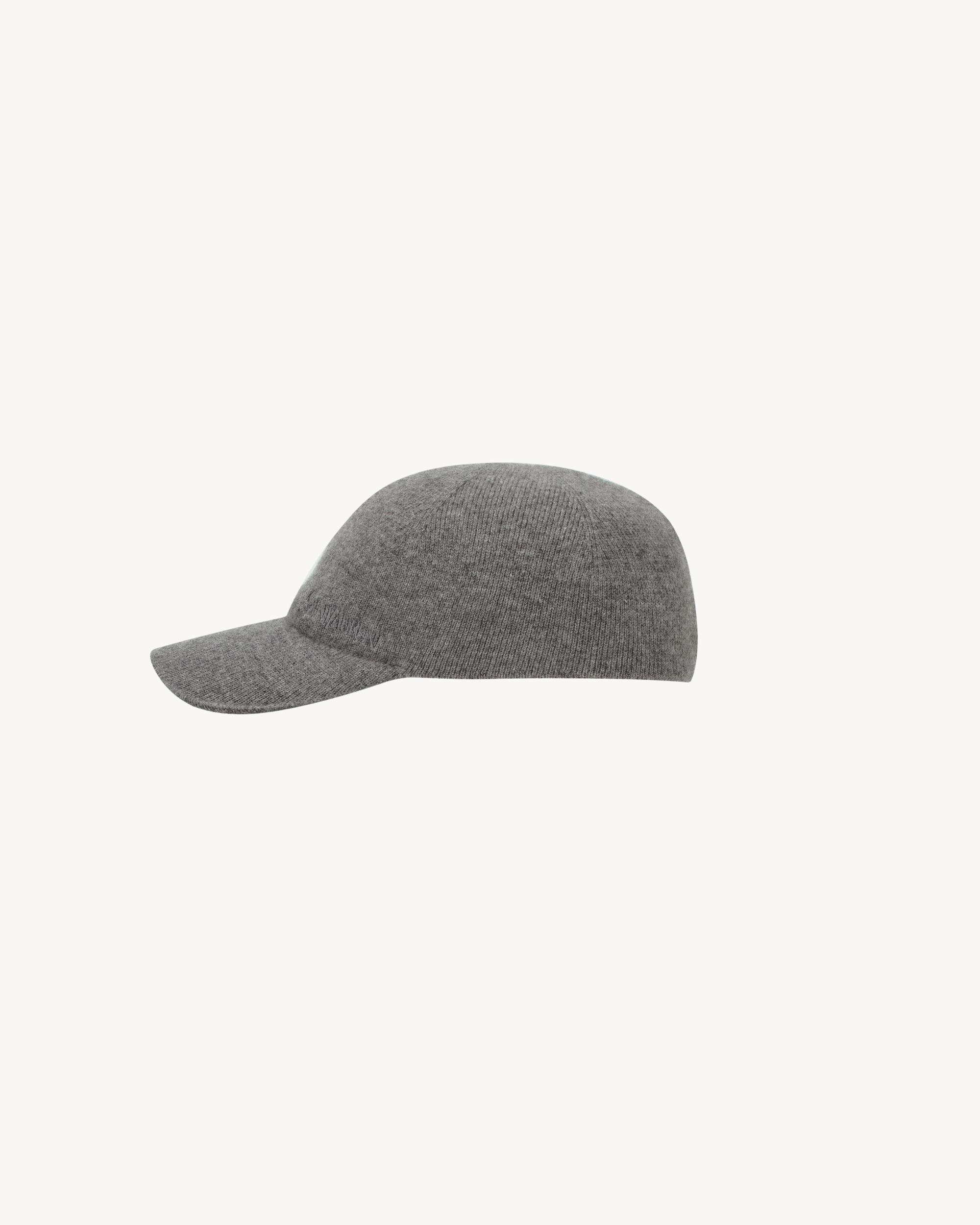 SAINT LAURENT knit baseball cap in cashmere Product Image