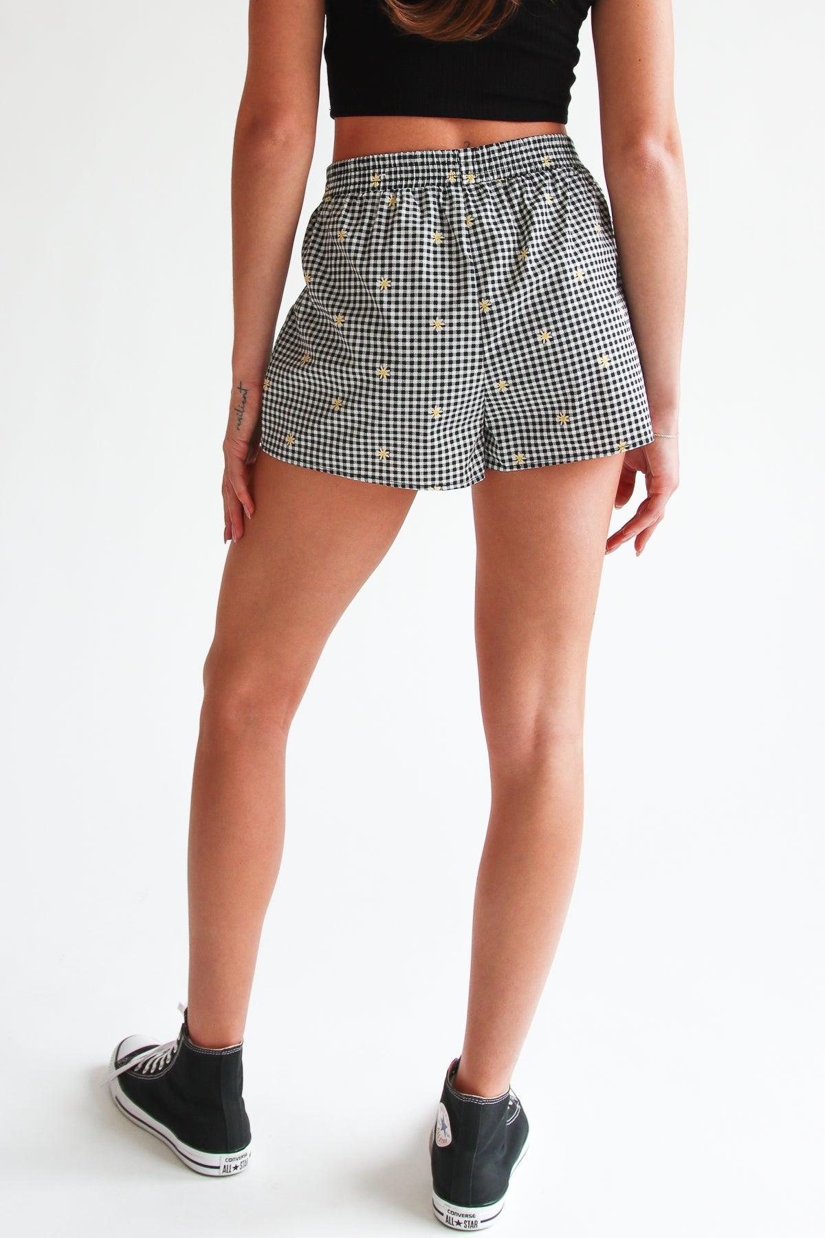 Printed Gingham Boxer Shorts Product Image