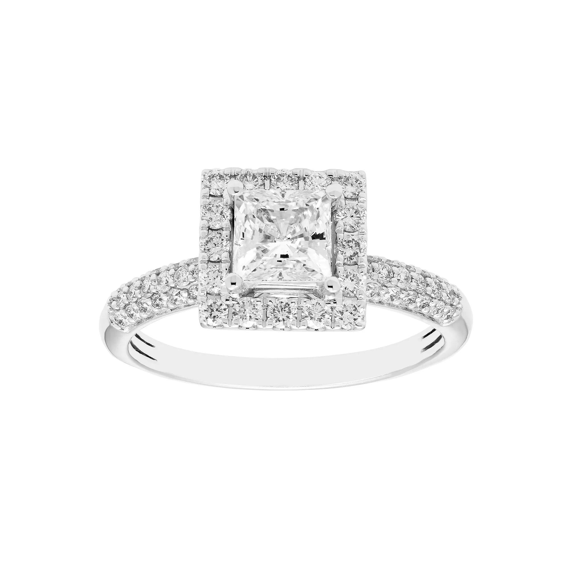 The Regal Collection 14k White Gold 1 1/4 Carat T.W. Certified Diamond Engagement Ring, Women's, Size: 5, 14k Whgold Product Image