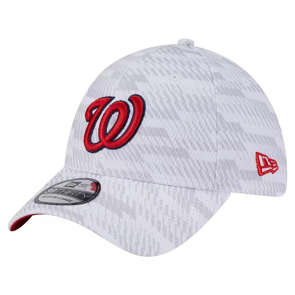 Men's New Era White Washington Nationals Graded 39THIRTY Stretch Fit Hat,  Product Image