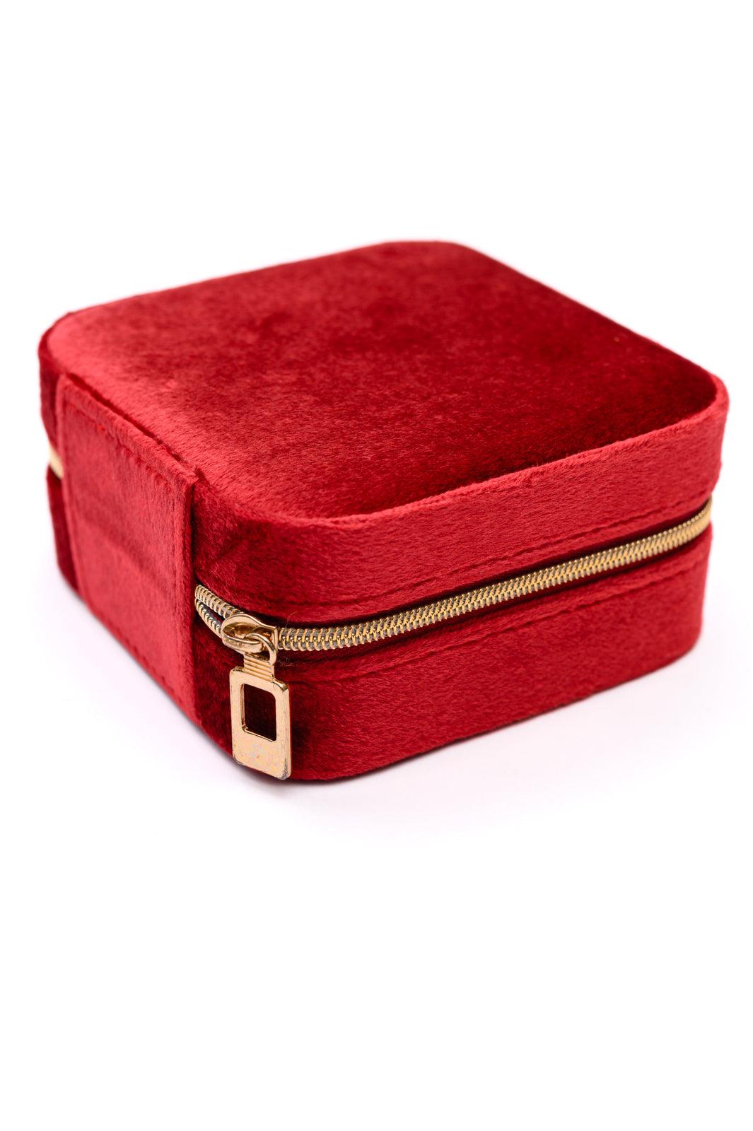 Kept and Carried Velvet Jewelry Box in Red (Online Exclusive) Product Image