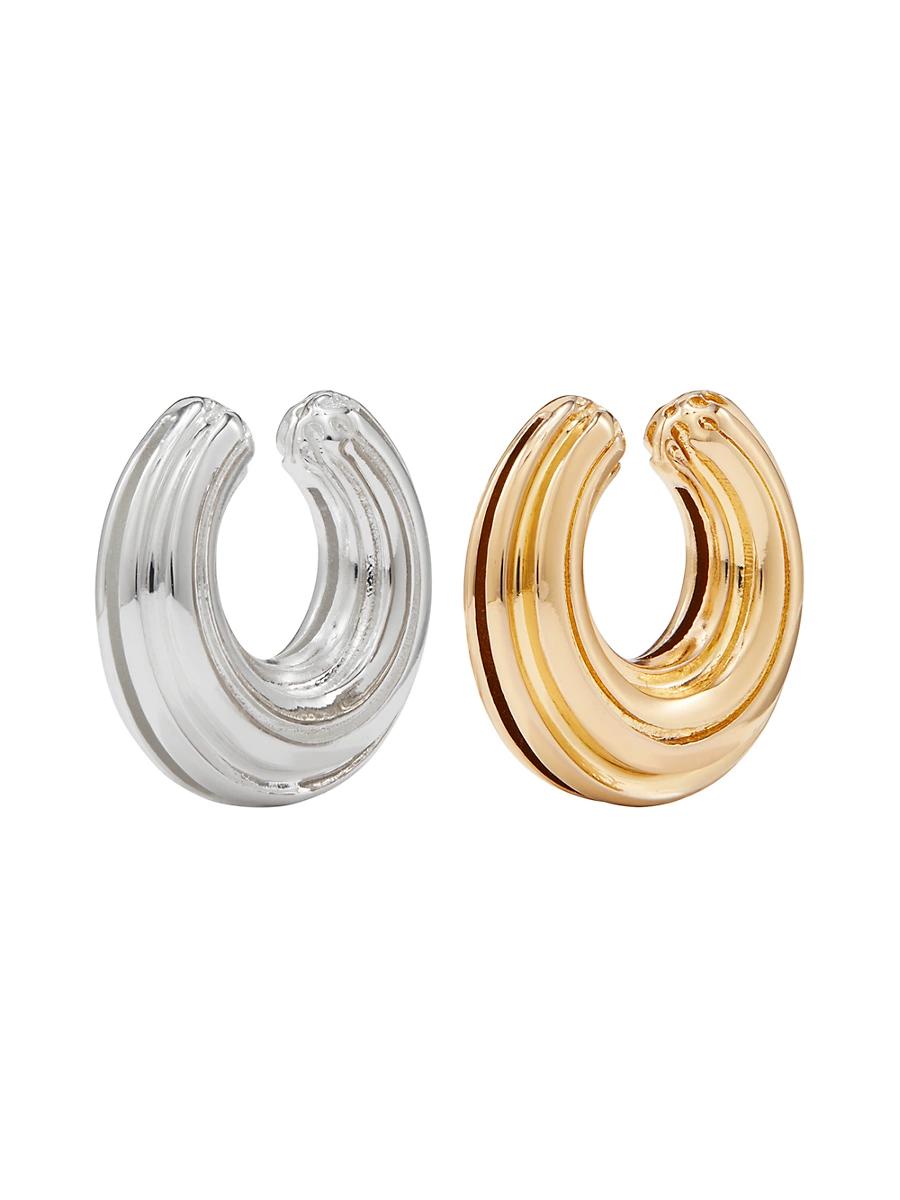 Womens Two-Tone Ear Cuff Set Product Image