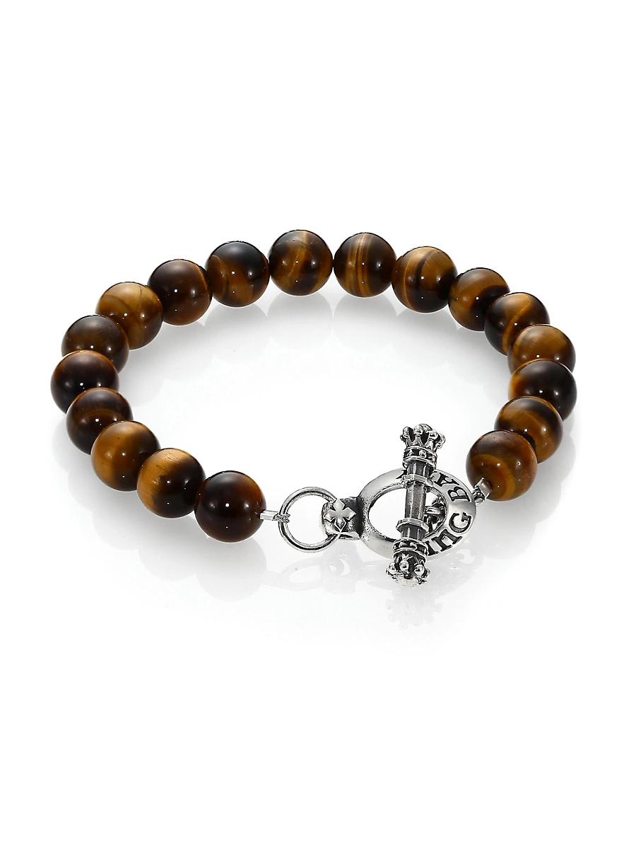 Mens Tigers Eye Beaded Bracelet Product Image