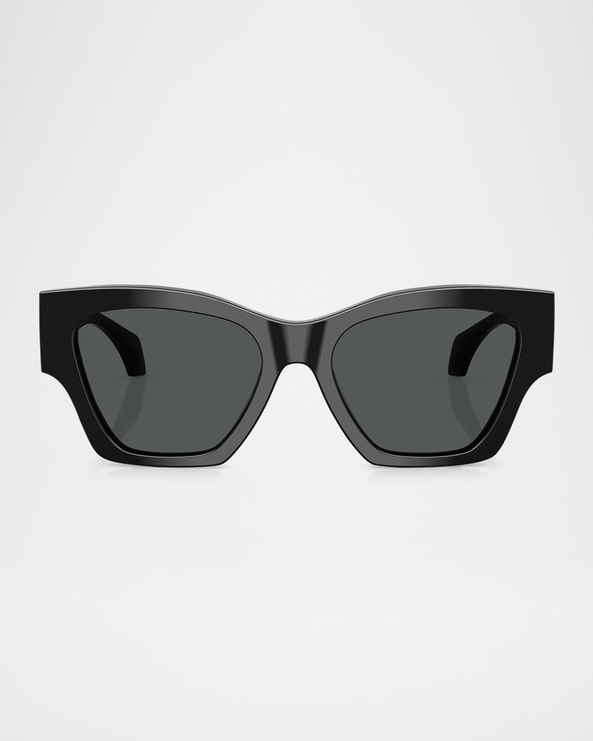 VERSACE Ve4492u Square Logo-print Sunglasses In Black Product Image