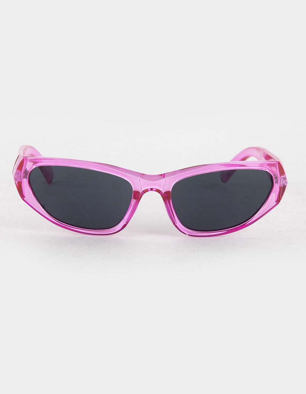 RSQ Cory Wrap Sunglasses - PINK Product Image
