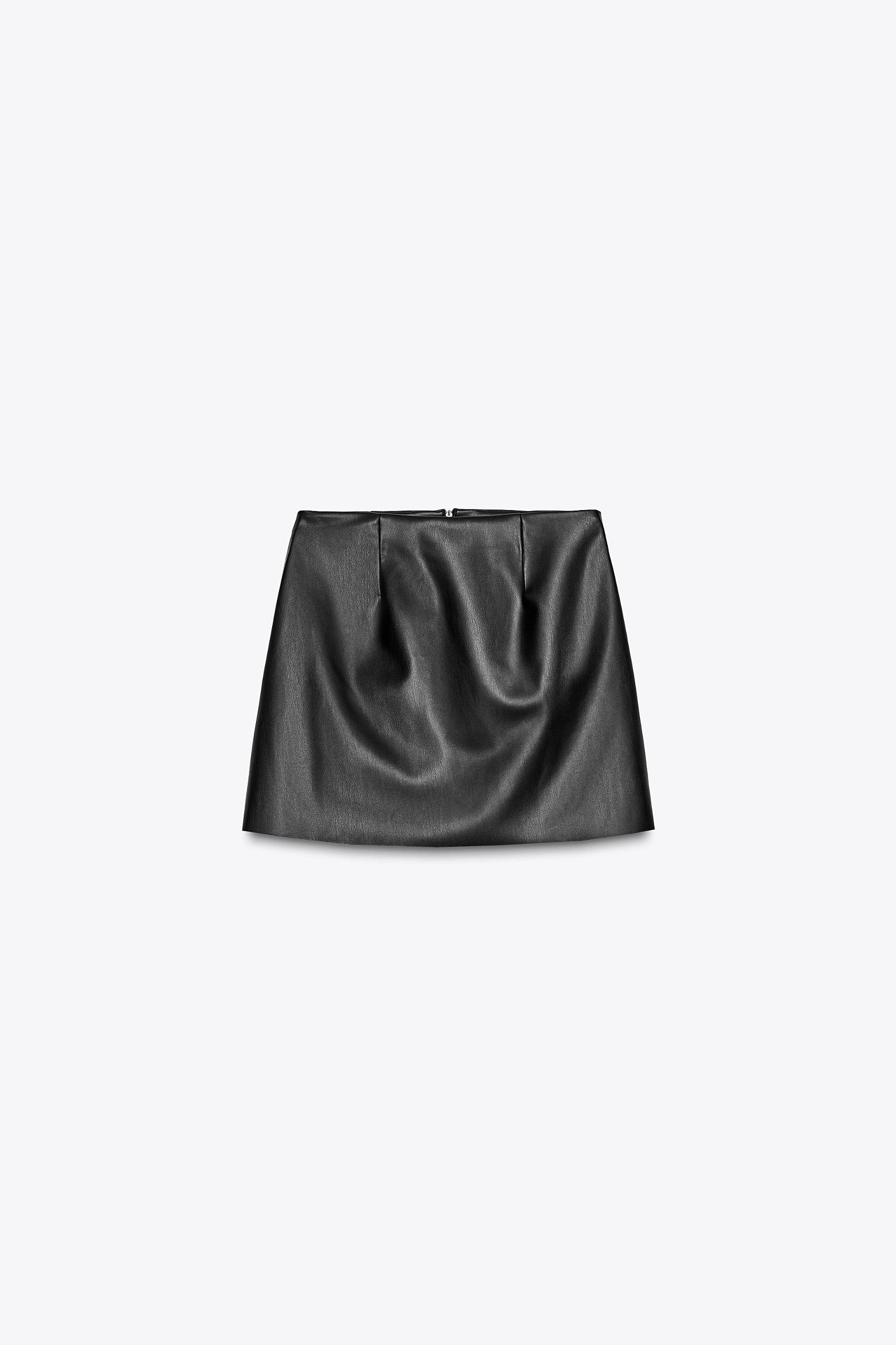FAUX LEATHER MINI SKIRT Product Image