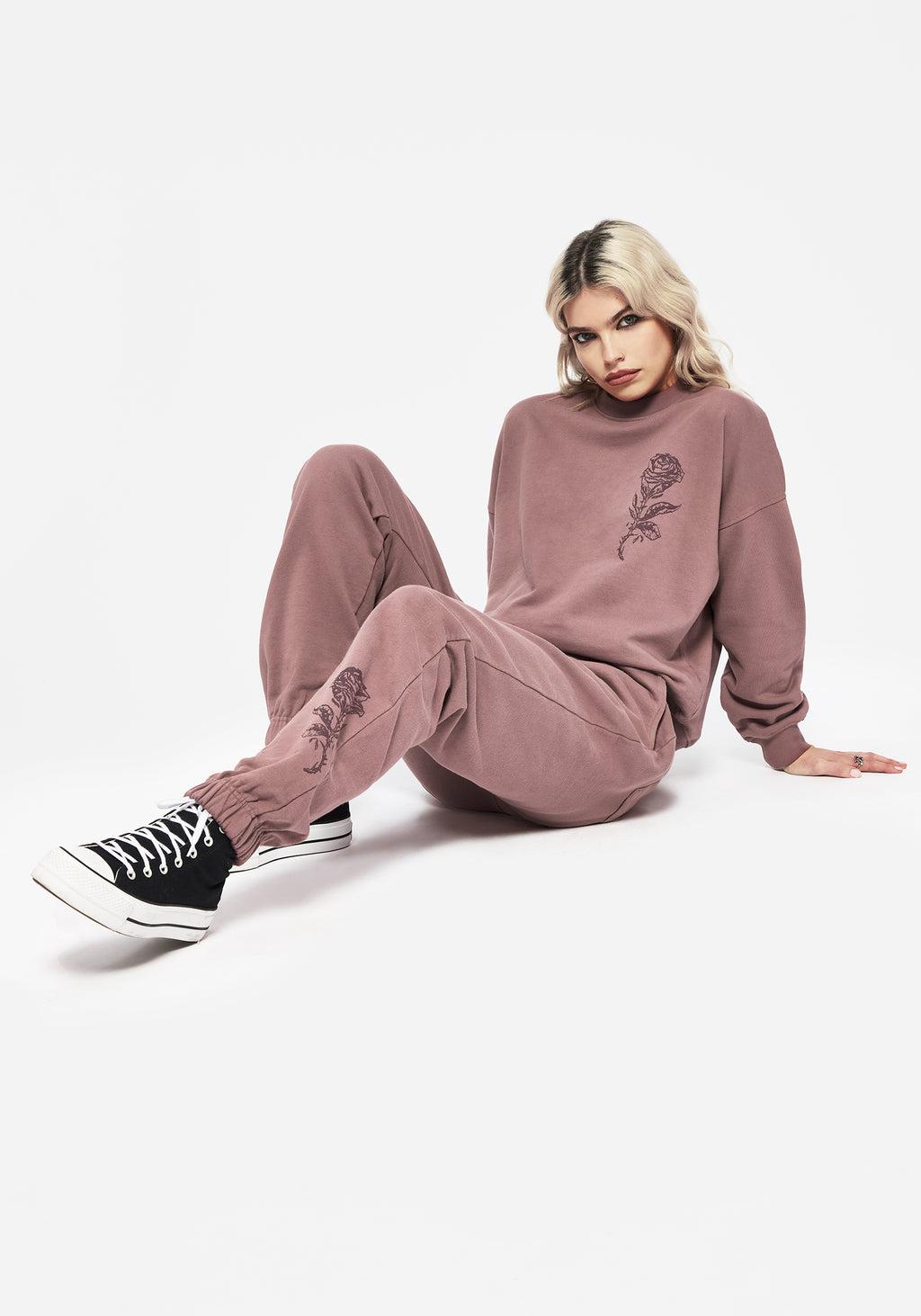 Corvus Graphic Print Tapered Cuffed Sweatpants Product Image