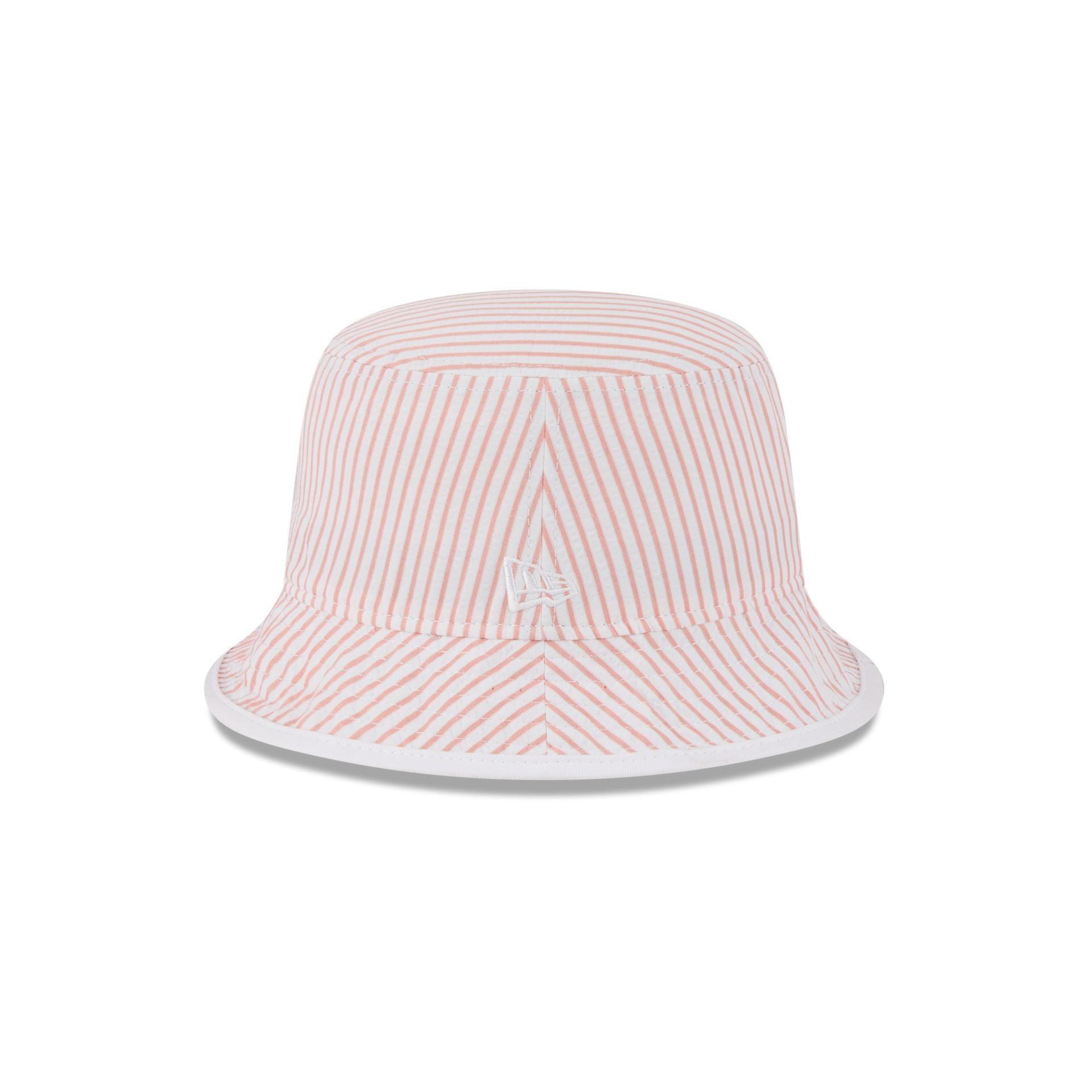 New Era Cap Peach Pinstripe Bucket Hat Male Product Image