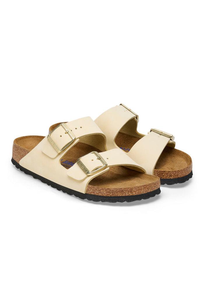 Birkenstock Arizona Nubuck Leather Soft Footbed Narrow Width Product Image