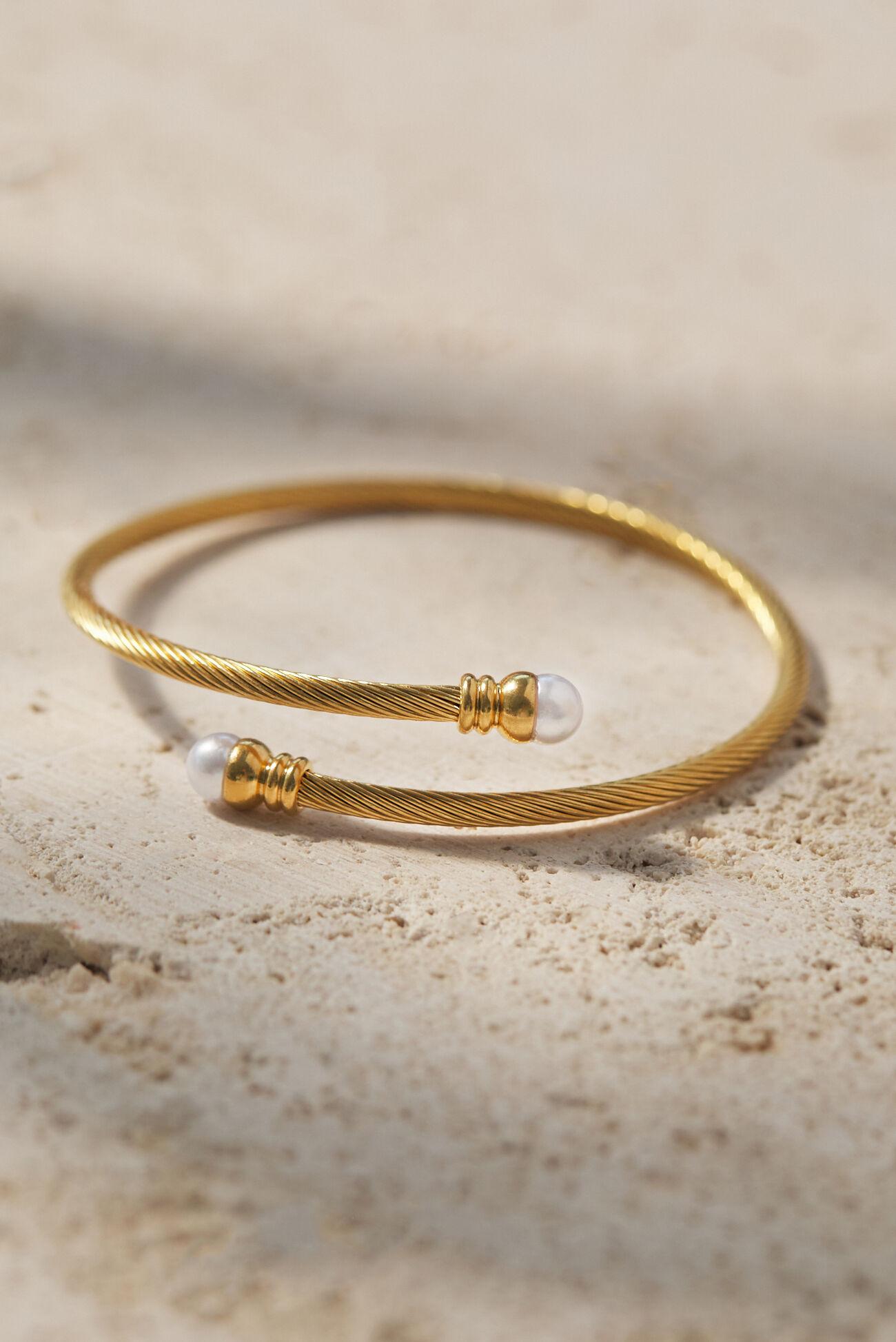 Stainless Steel Pearl Cuff Set Product Image