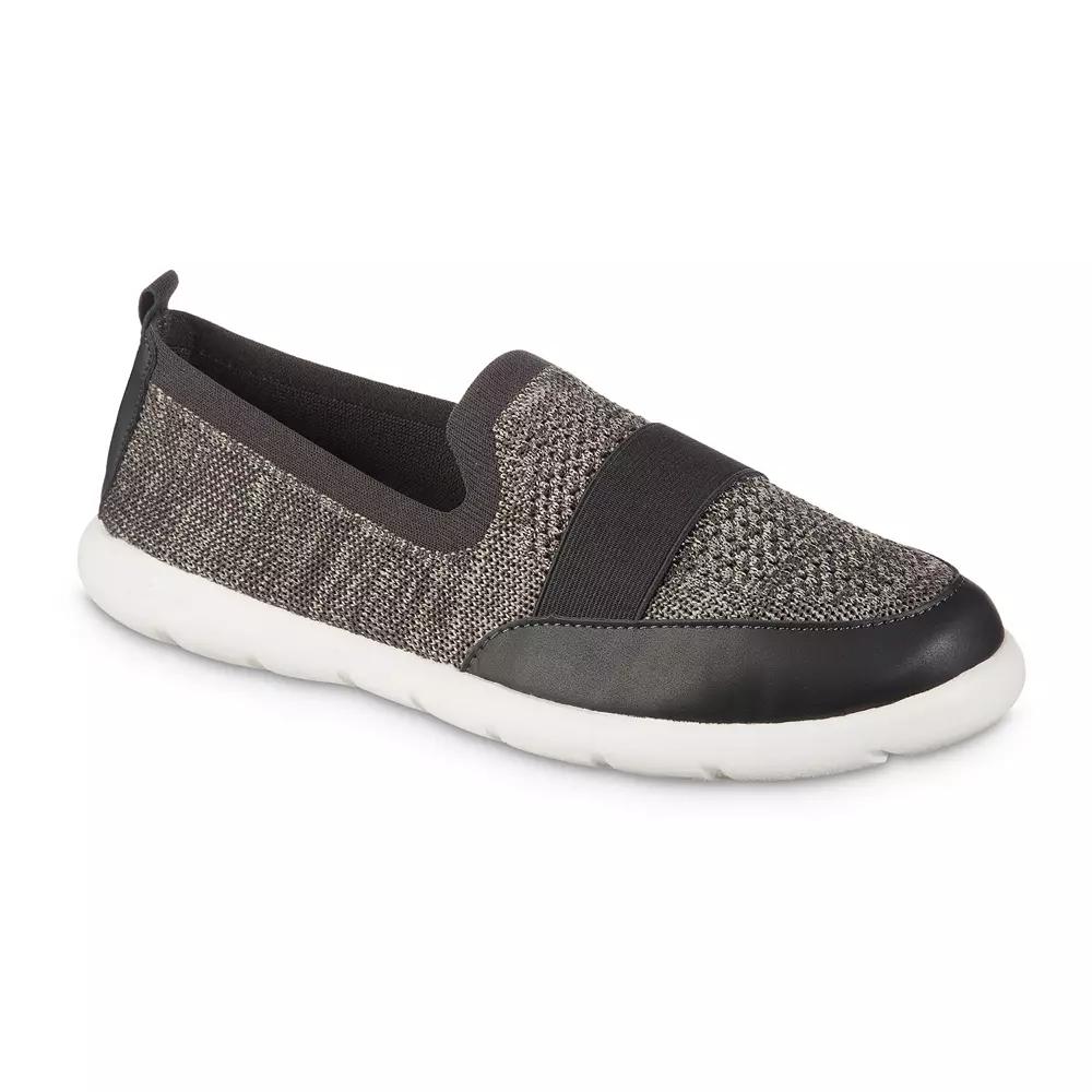 isotoner Men's Zenz Recycled Knit Closed Back Shoes, Size: 10, Black Product Image