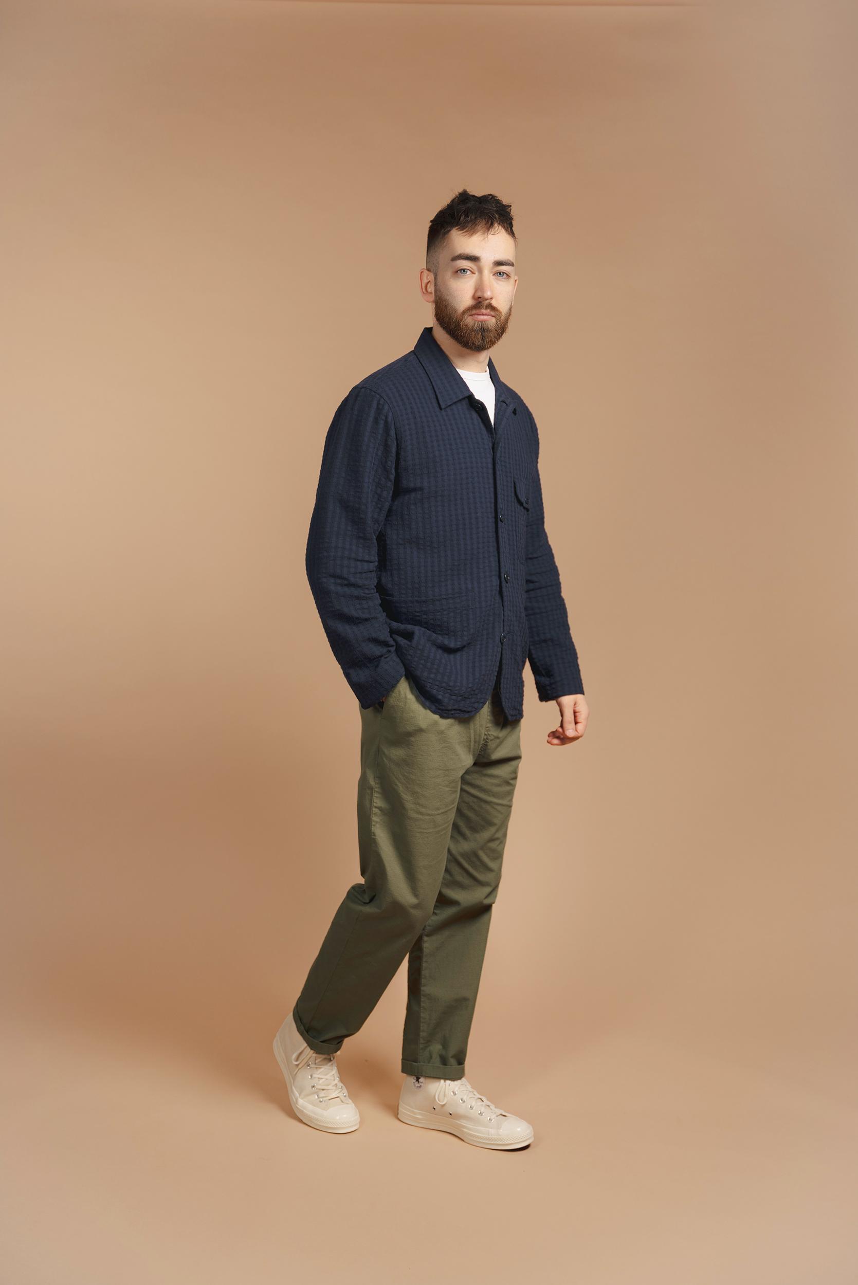 Archive Seersucker Scrib Overshirt Product Image