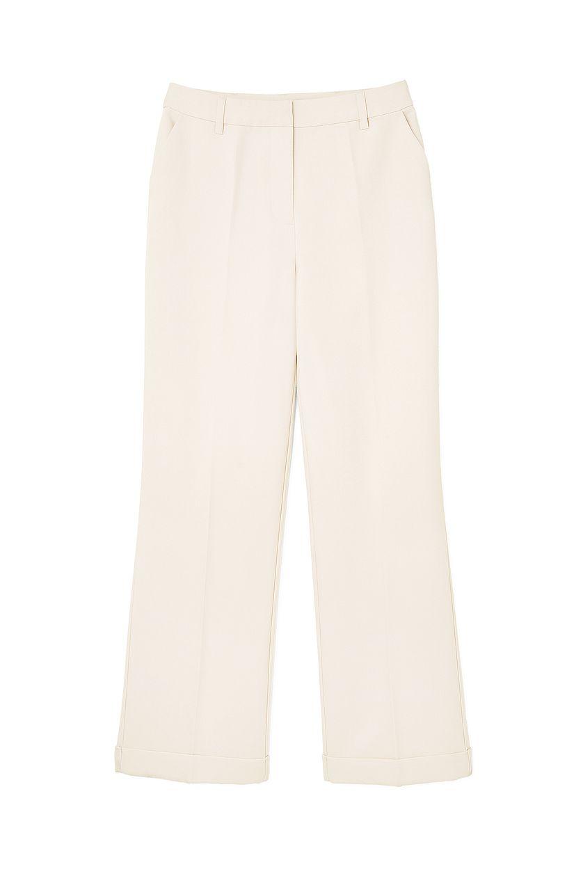 Tailored Mid Waist Suit Pants Product Image