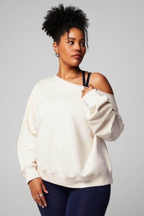 Year Round Terry Off Shoulder Sweatshirt Product Image