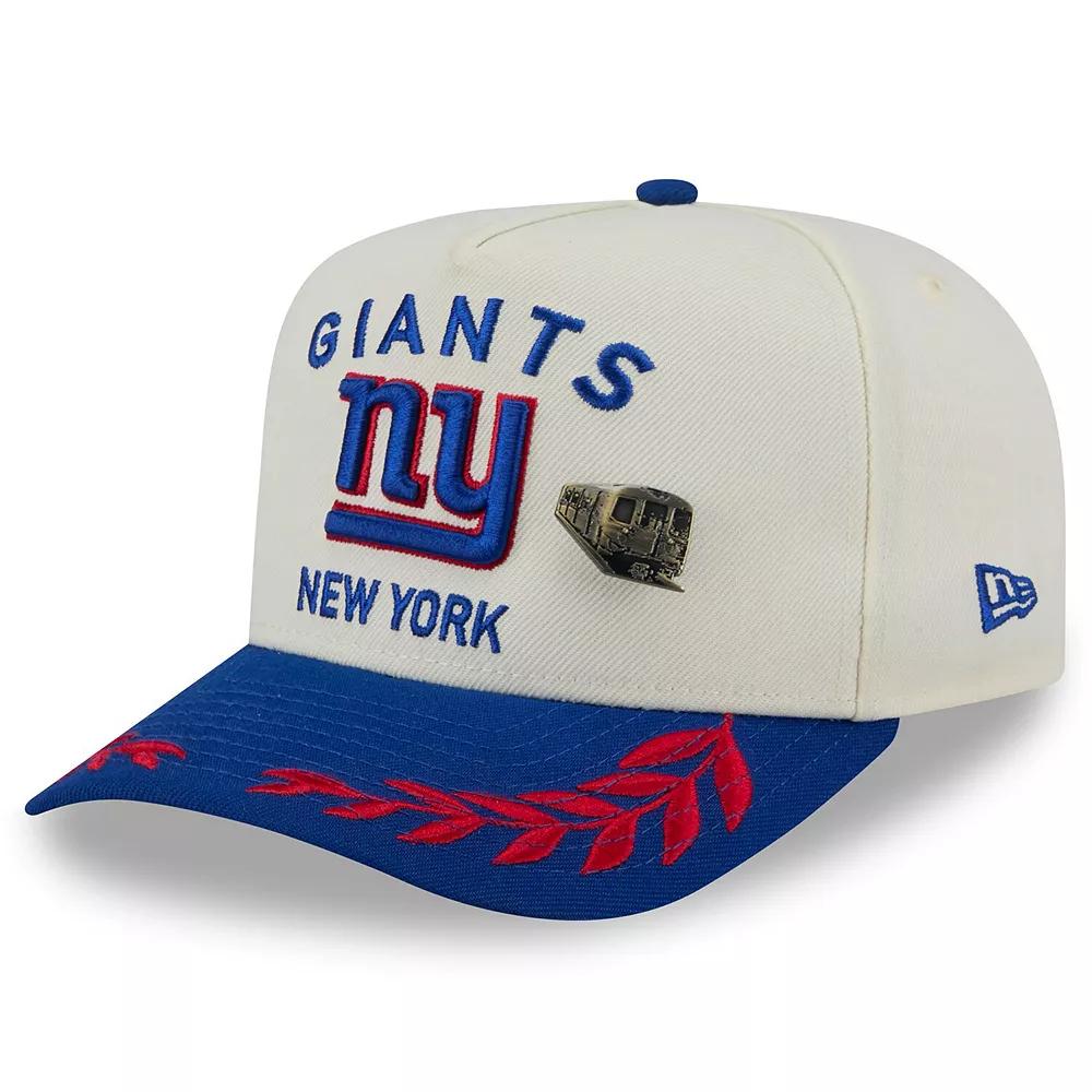 Mens New Era Cream/Royal New York Giants 2025 NFL Draft A-Frame 59FIFTY Fitted Hat Product Image