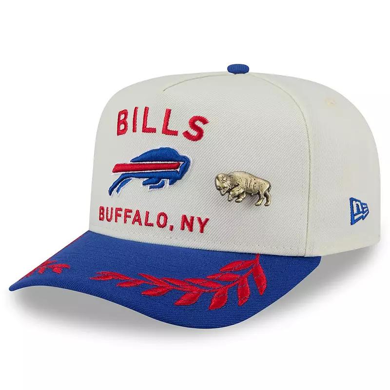 Men's New Era Cream/Royal Buffalo Bills 2025 NFL Draft A-Frame 59FIFTY Fitted Hat, Size: 7 3/4, Beige Product Image